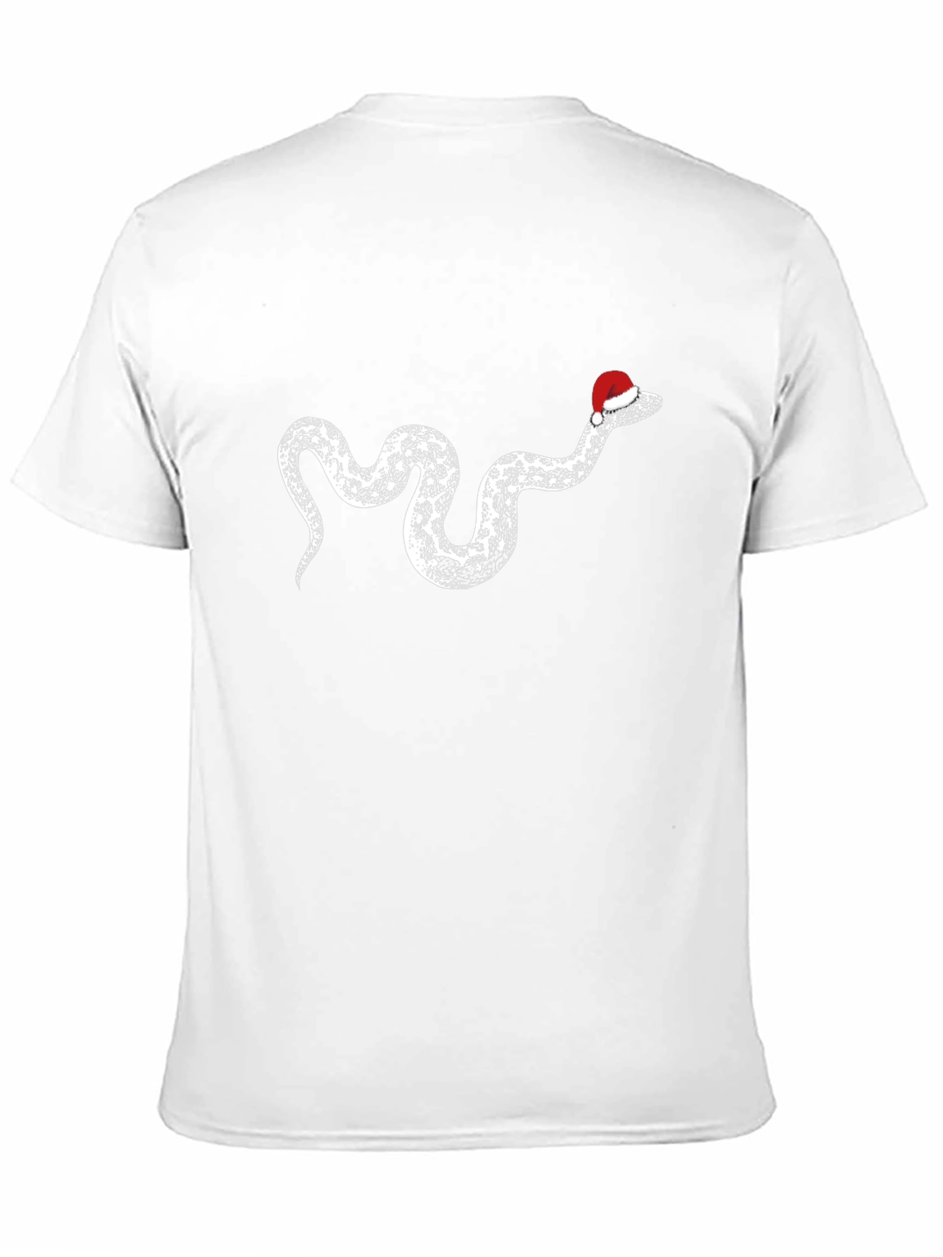 Black Festive Snake Tee - Holiday Humor Apparel view 11