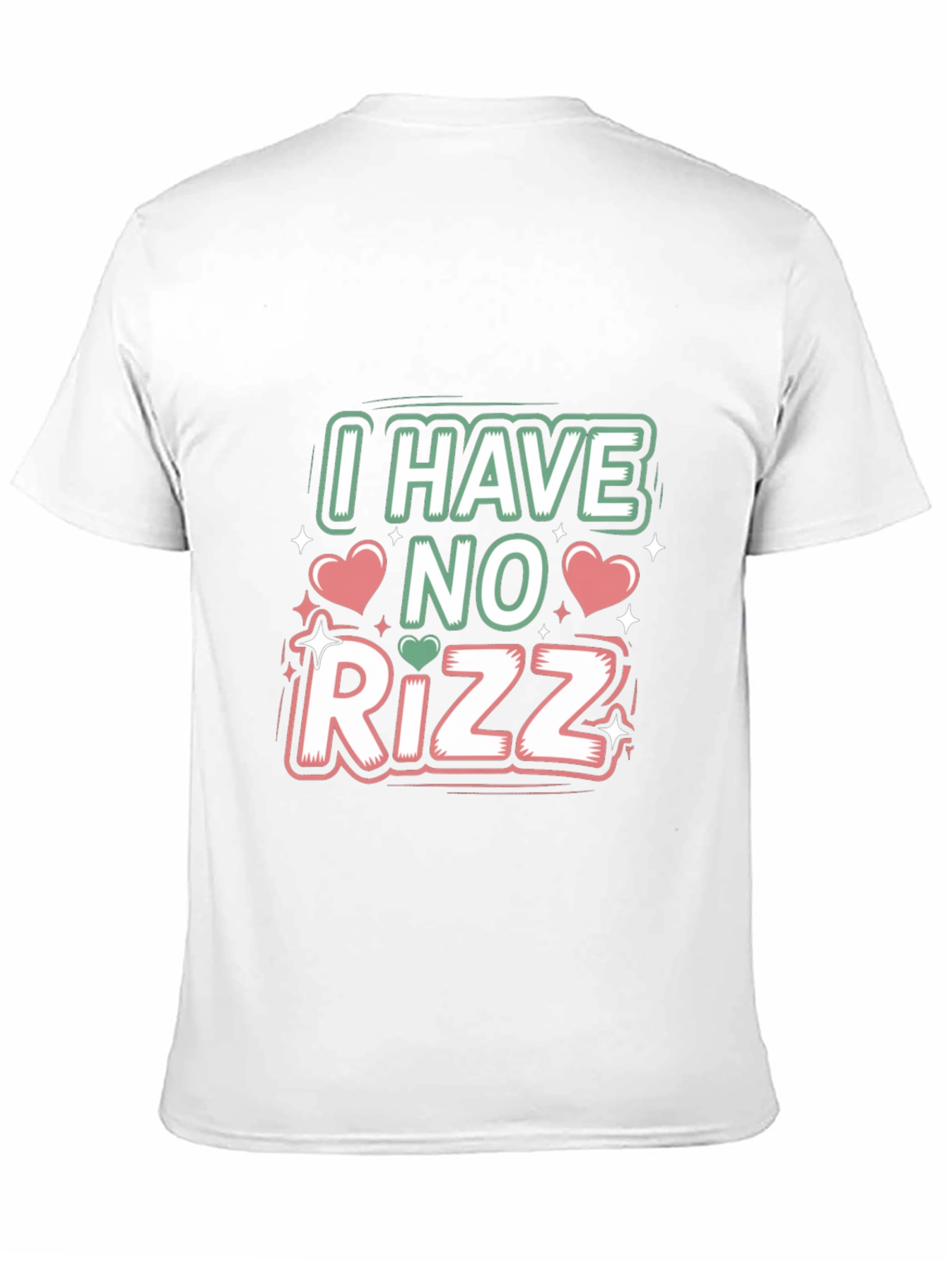 Black I Have No Rizz Graphic Tee - Funny Unisex T-Shirt view 11