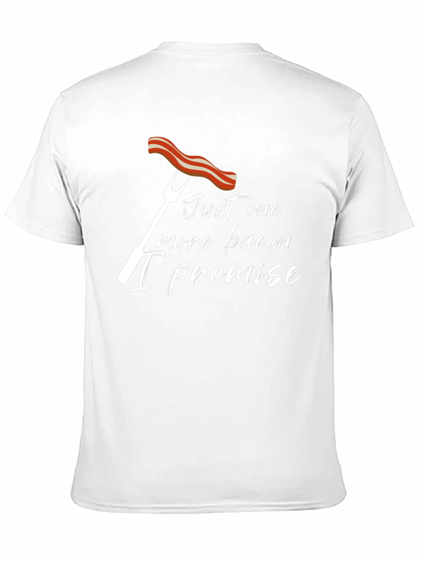 Black Funny Bacon Promise T-Shirt view 11