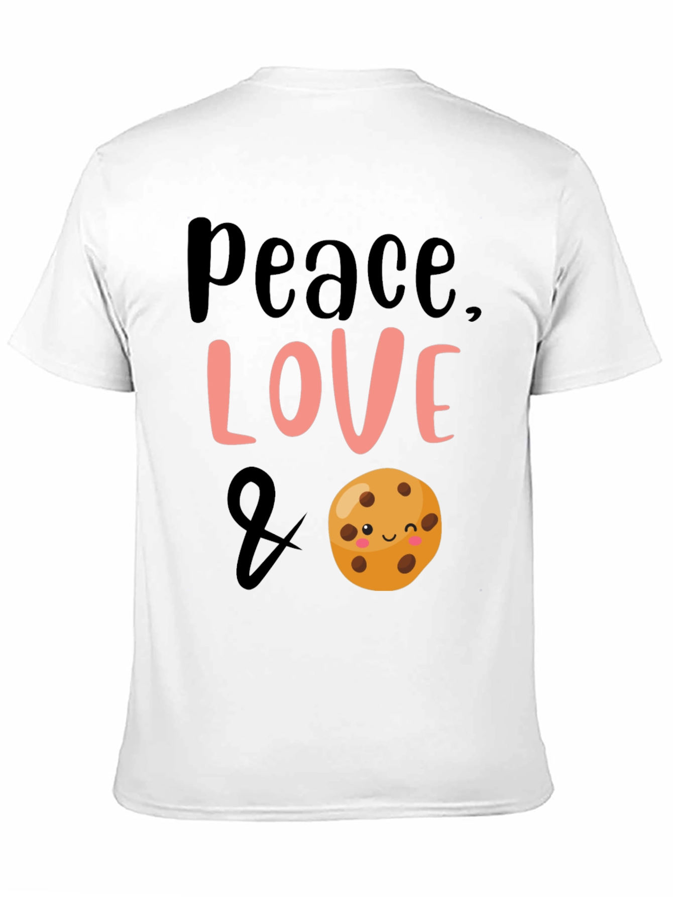 Black Peace, Love & Cookies Black Graphic Tee view 11