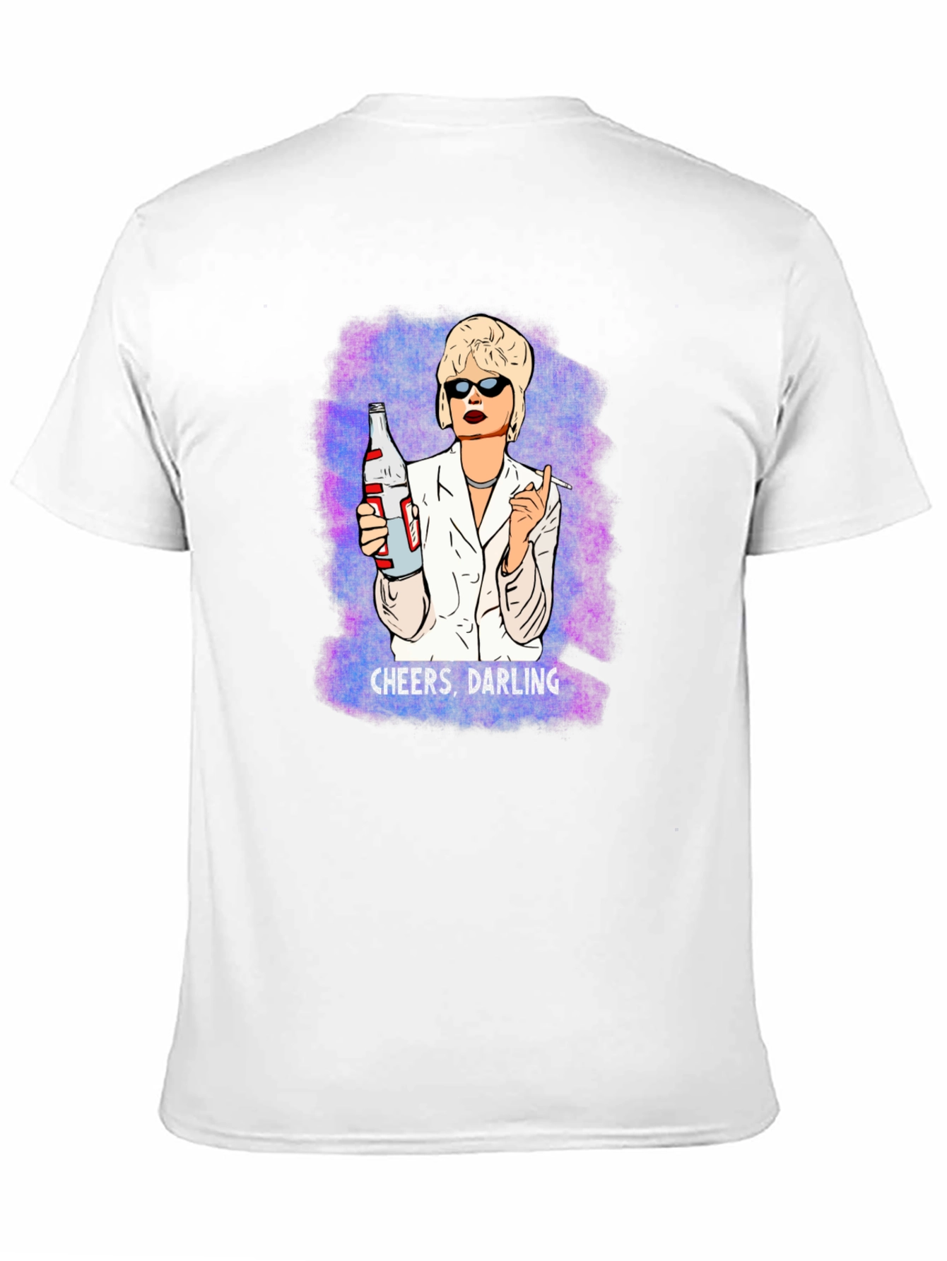 Black Cheers Darling Graphic T-Shirt - Novelty Tee view 11