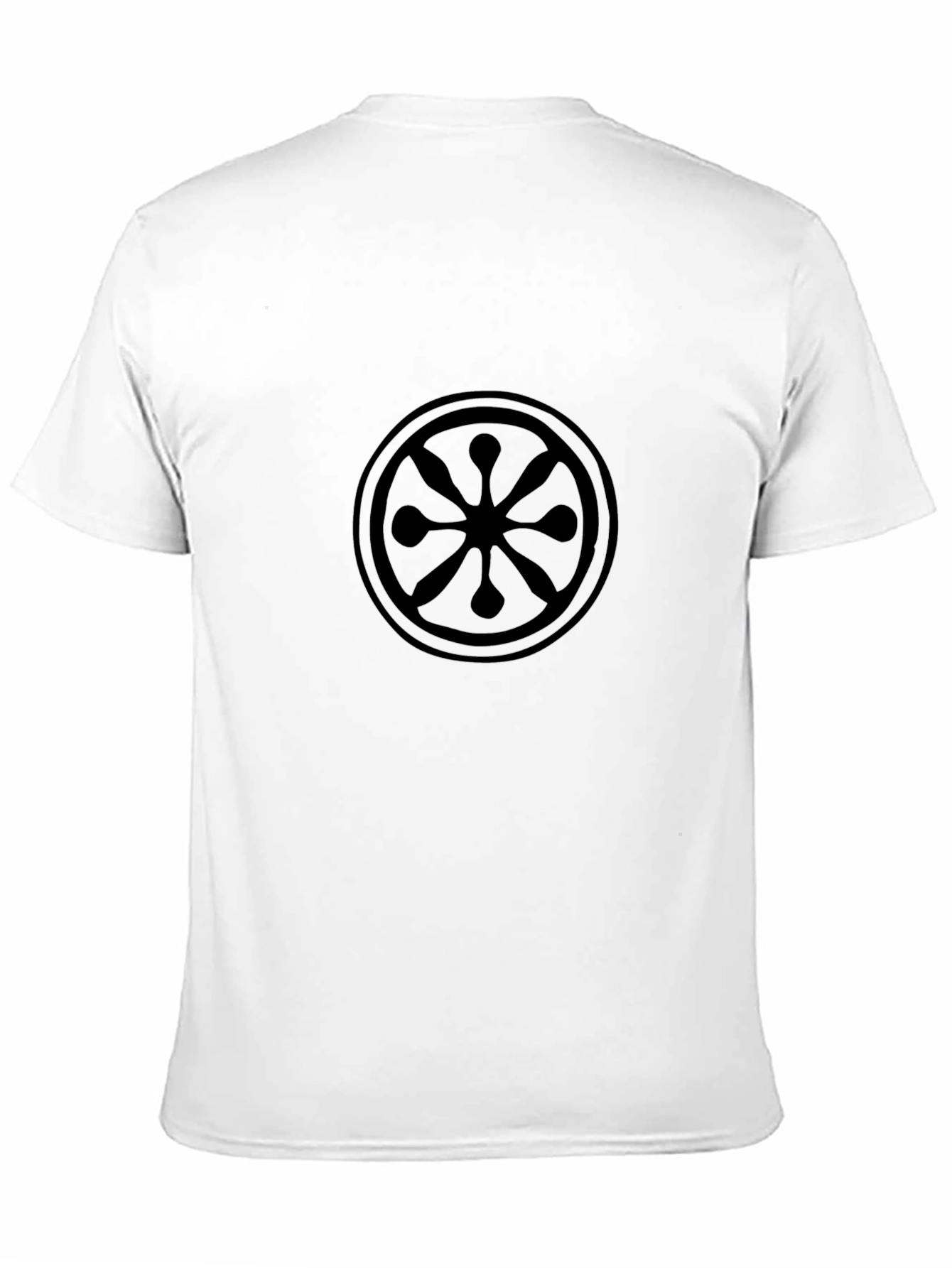 Black Men's Black Graphic Tee - Circle Design view 11