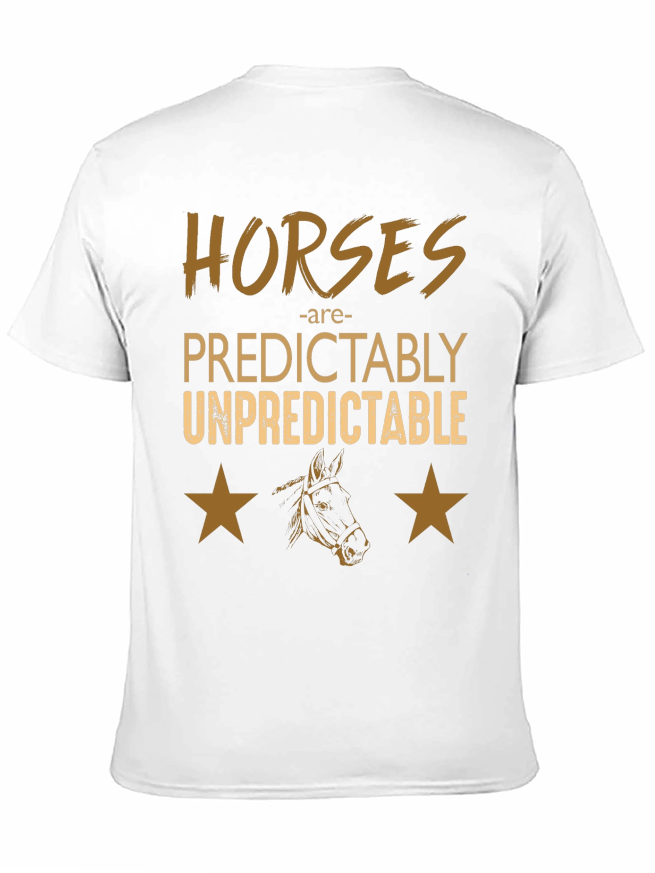 Black Horses Predictably Unpredictable Graphic Tee view 11