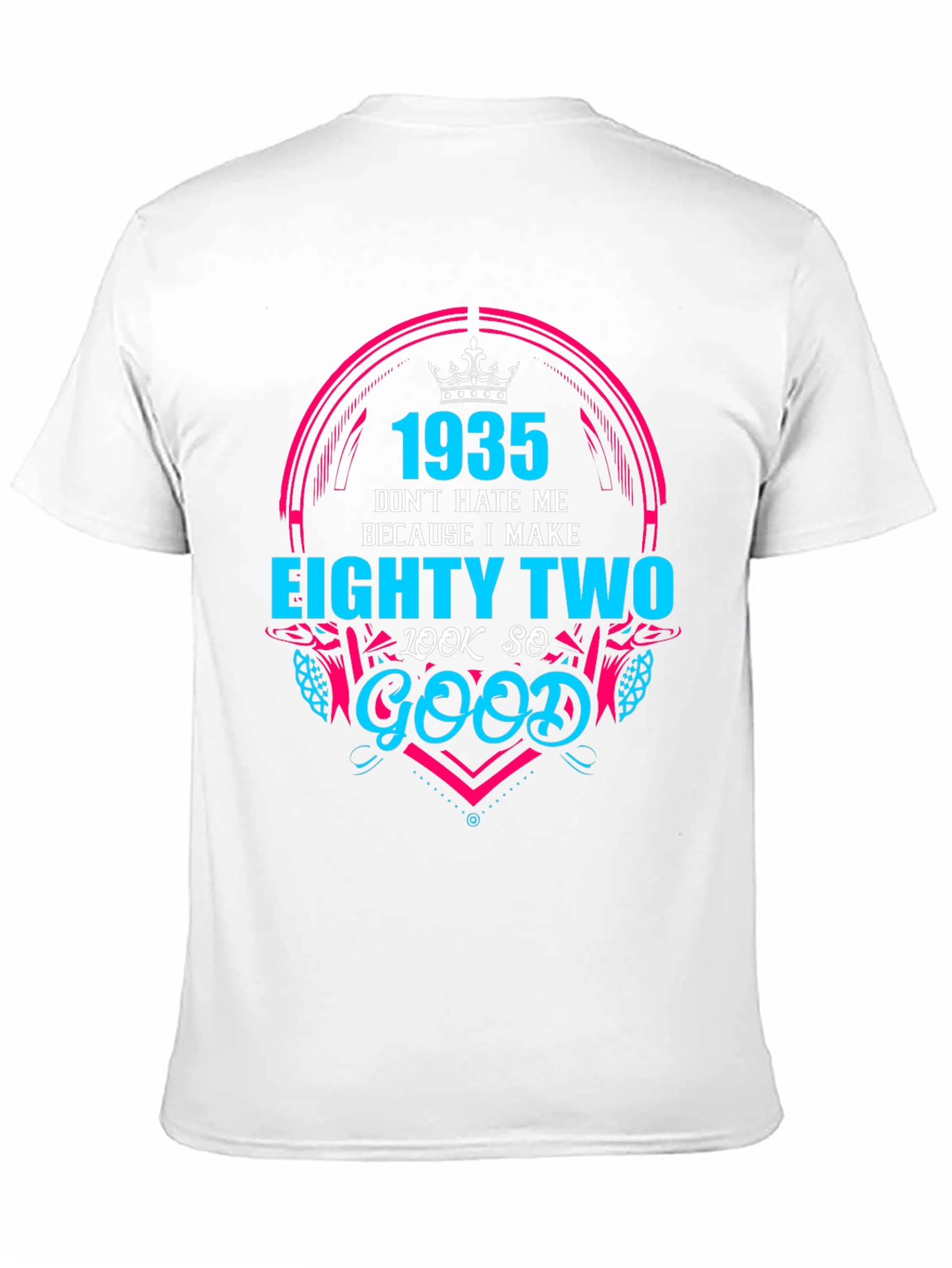 Black 1935 Birthday T-Shirt - Eighty Two Look So Good Tee view 11