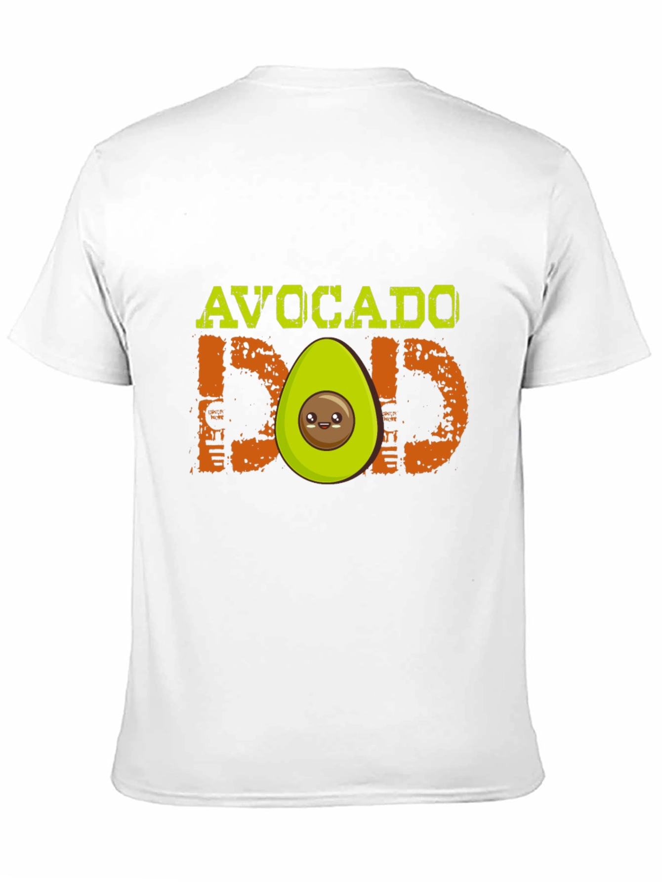 Black Avocado Dad Graphic T-Shirt - Black, Cute Design view 11
