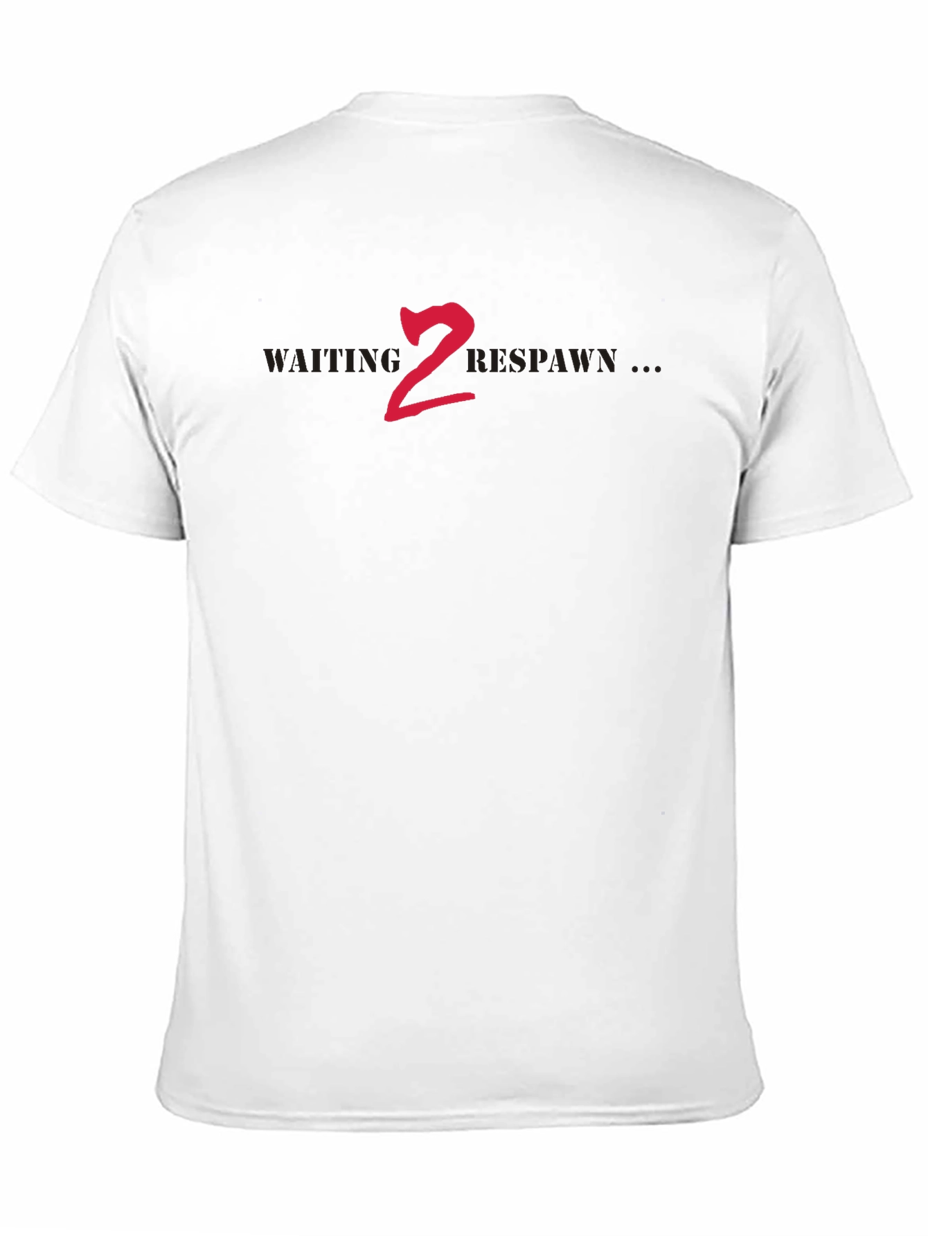 Black Waiting 2 Respawn Black T-Shirt view 11