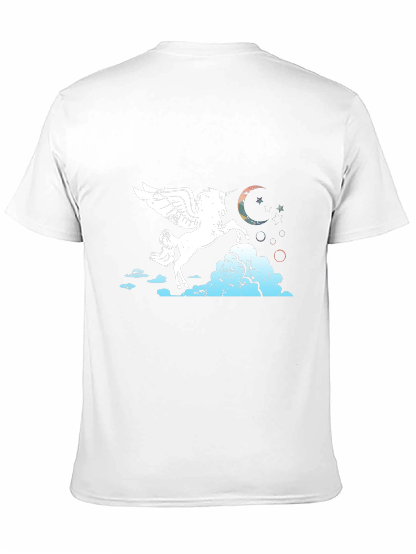 Black Unicorn Pegasus Graphic Tee - Black view 11