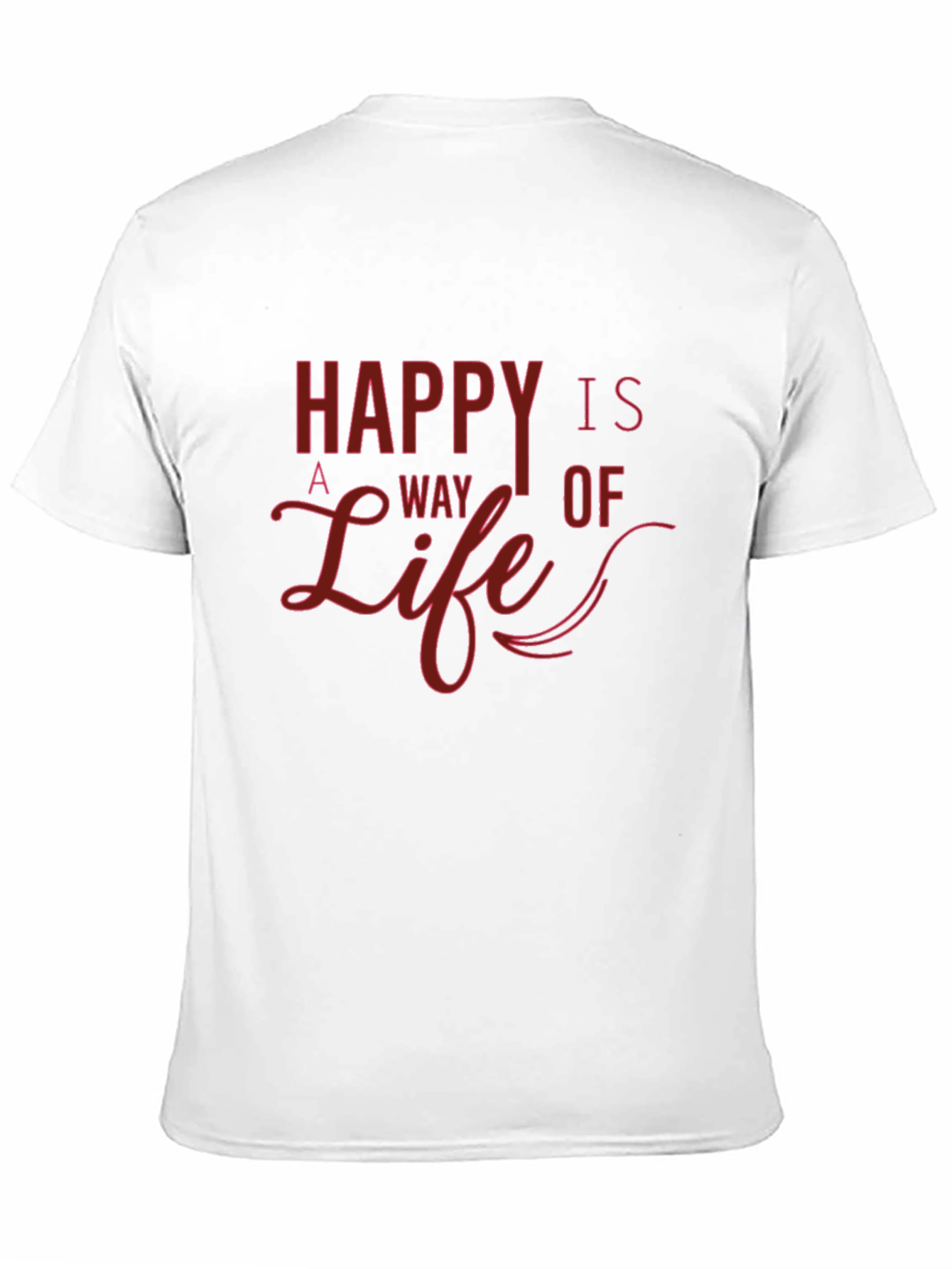 Black Happy is a Way of Life Graphic T-Shirt view 11