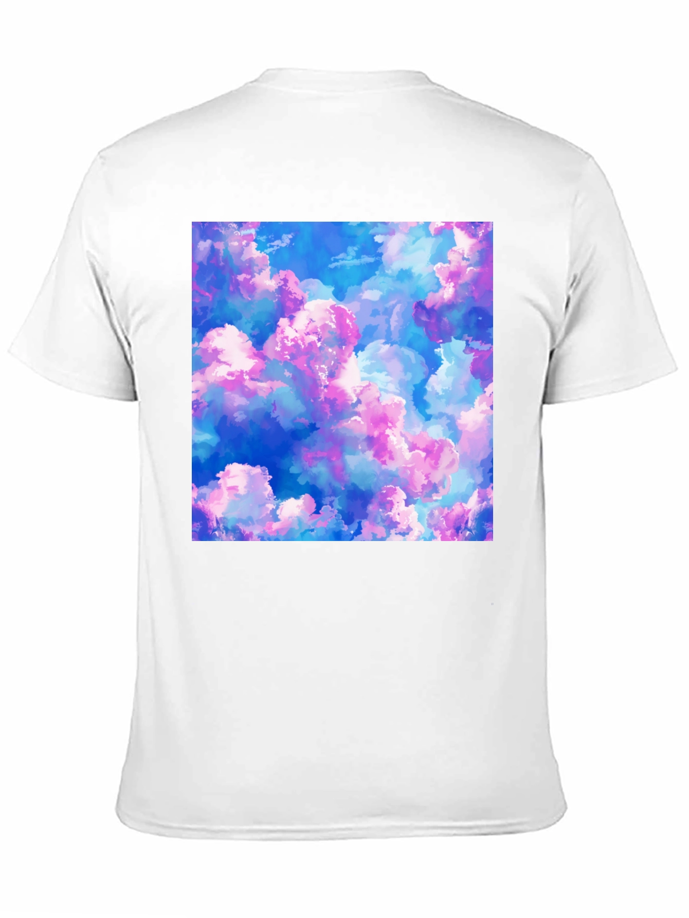 Black Dreamy Cloudscape Graphic Tee - Soft Black Cotton view 11