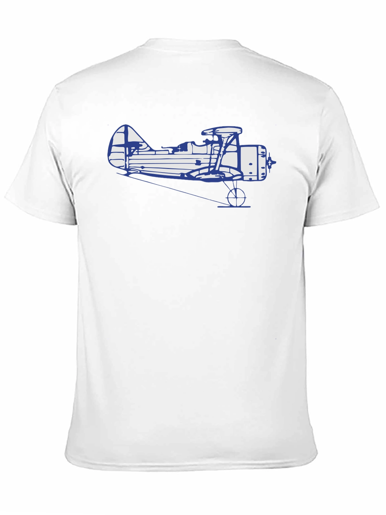 Black Vintage Biplane Graphic T-Shirt - Classic Style view 11