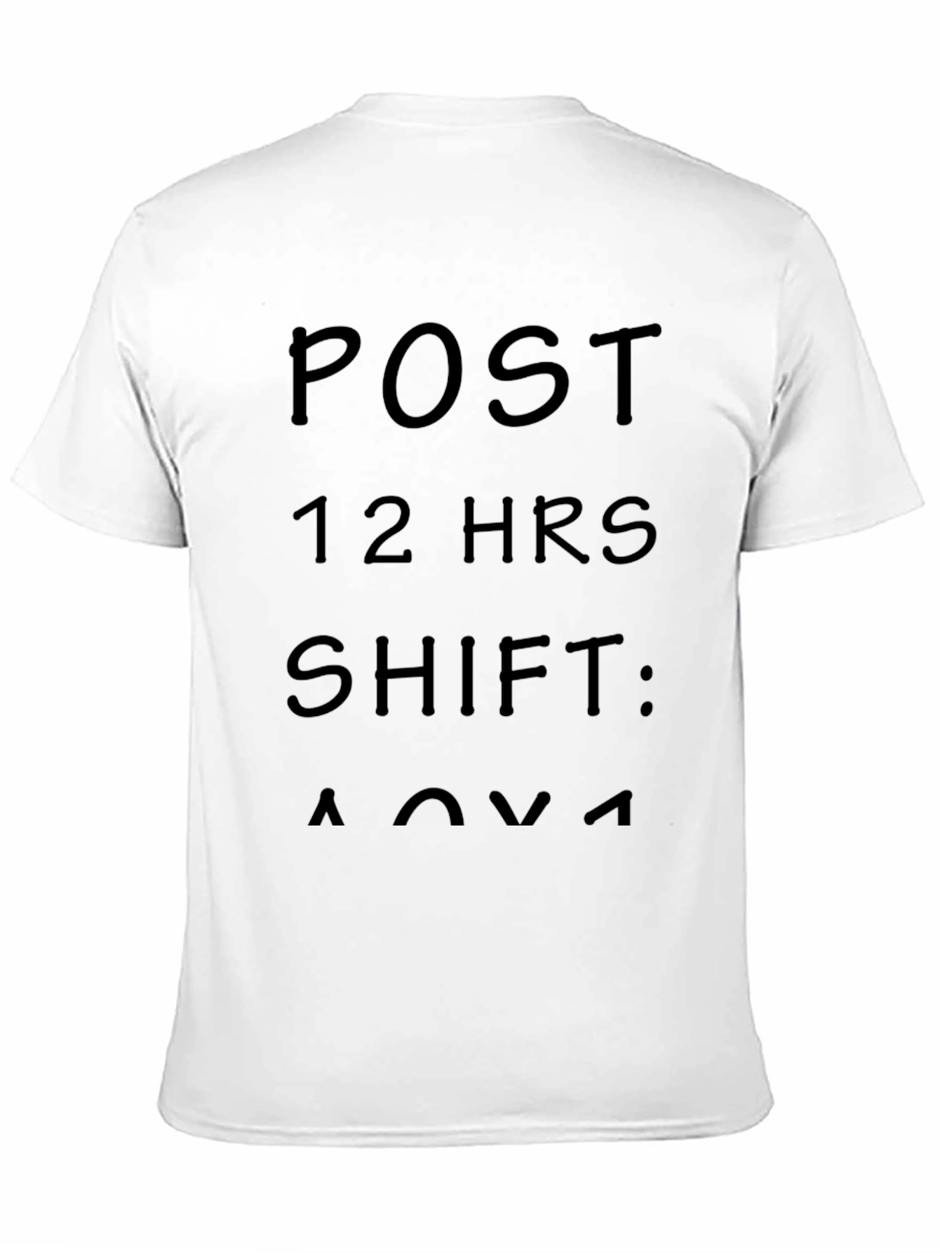 Black Post 12-Hour Shift T-Shirt - Relaxing Comfort view 11