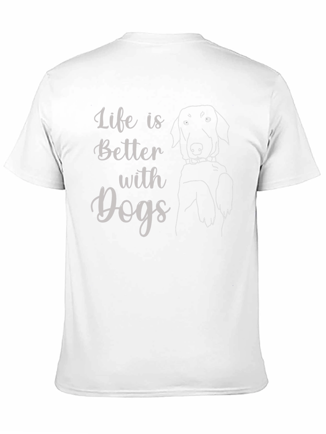 Black Life is Better with Dogs Black T-Shirt view 11