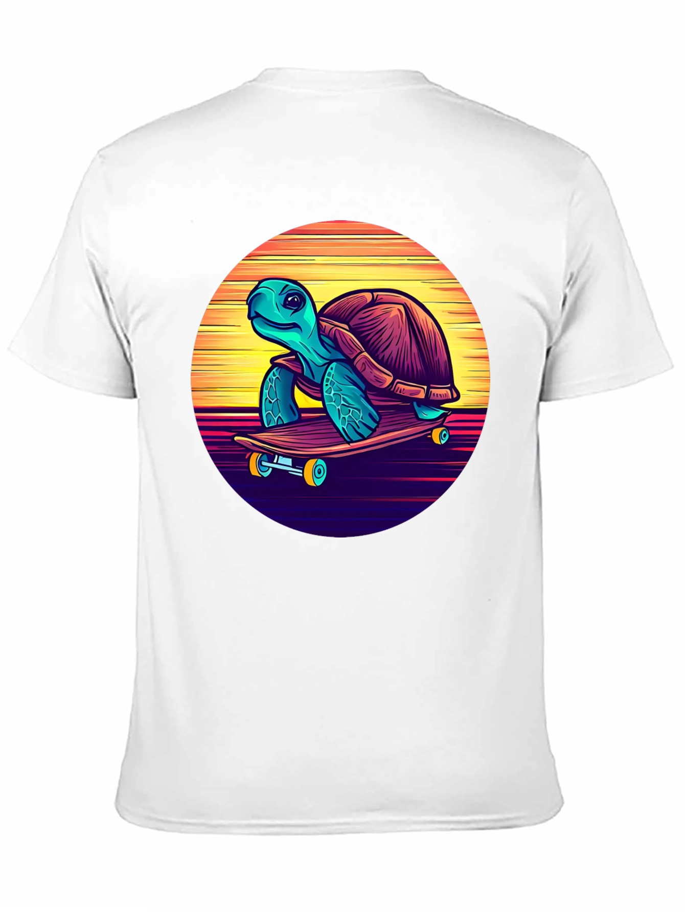 Black Skateboarding Turtle Graphic Tee - Cool Retro Design view 11