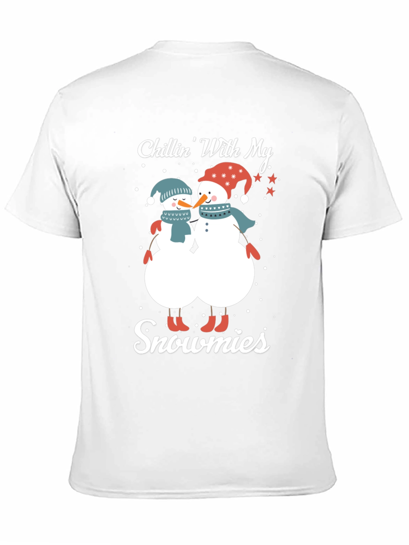 Black Chillin' With My Snowmies T-Shirt view 11