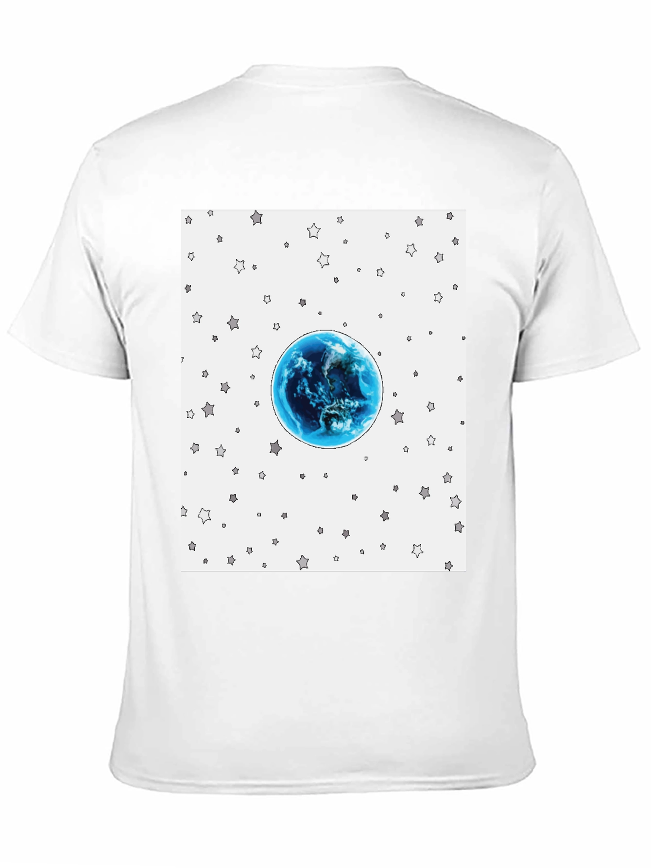 Black Earth & Stars Graphic T-Shirt view 11