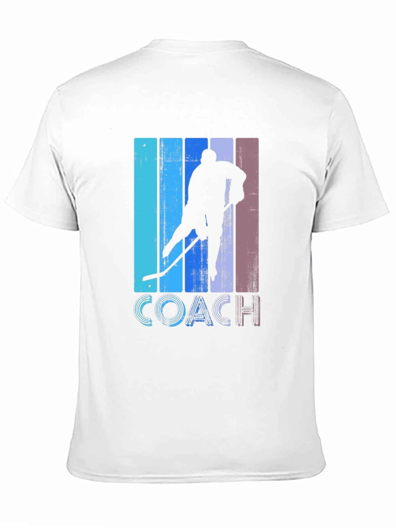 Black Hockey Coach Retro T-Shirt view 11