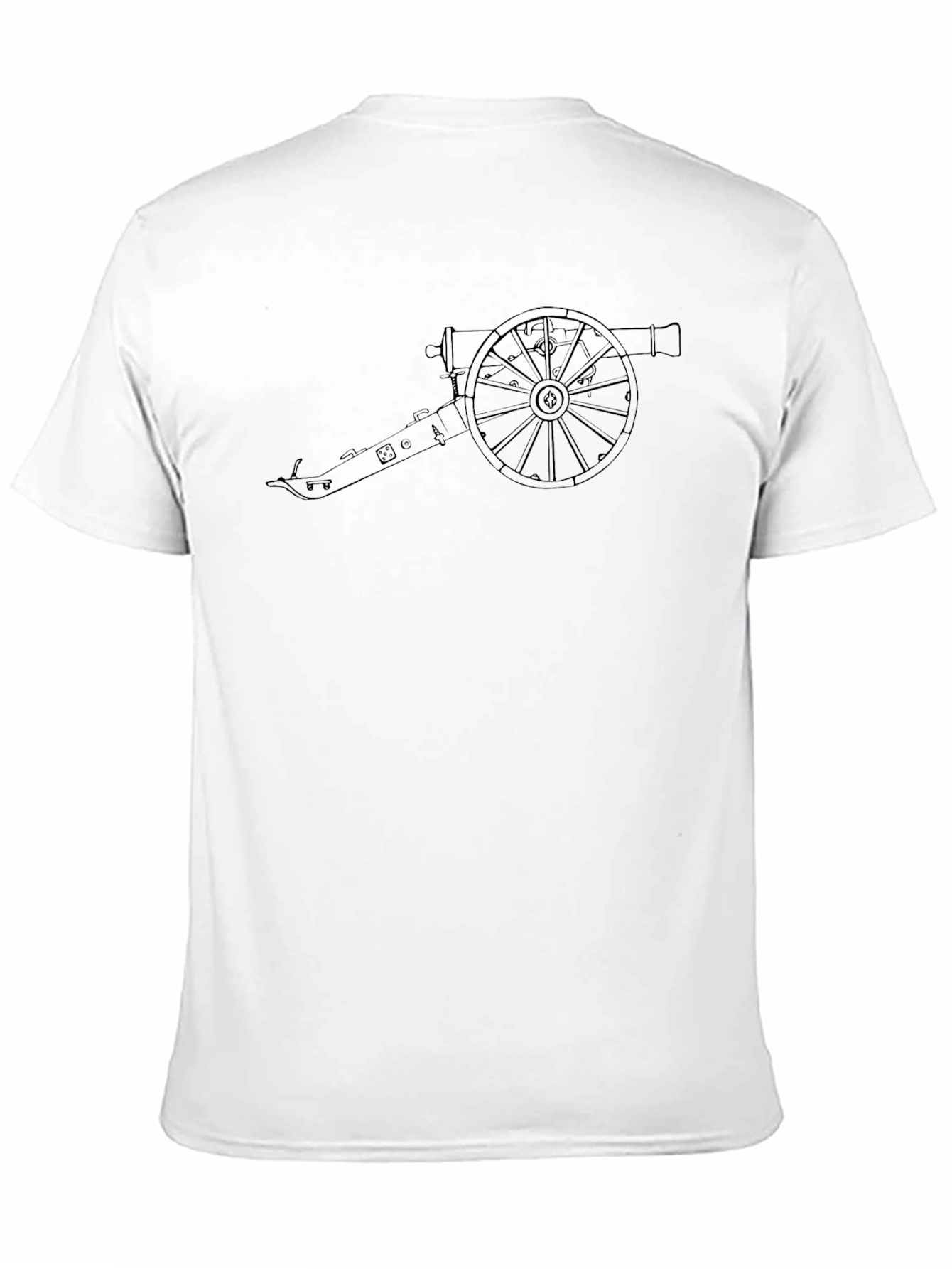 Black Cannon Graphic Tee - Black Cotton Blend view 11