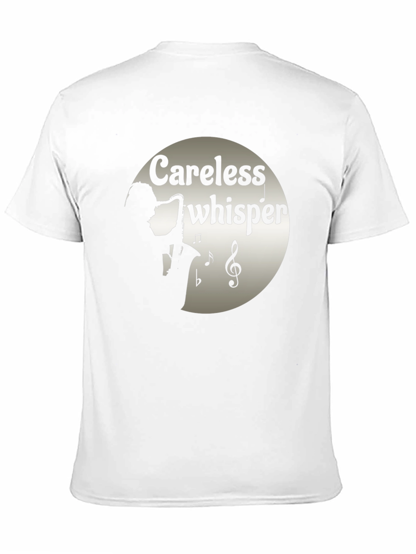 Black Careless Whisper Saxophone T-Shirt view 11