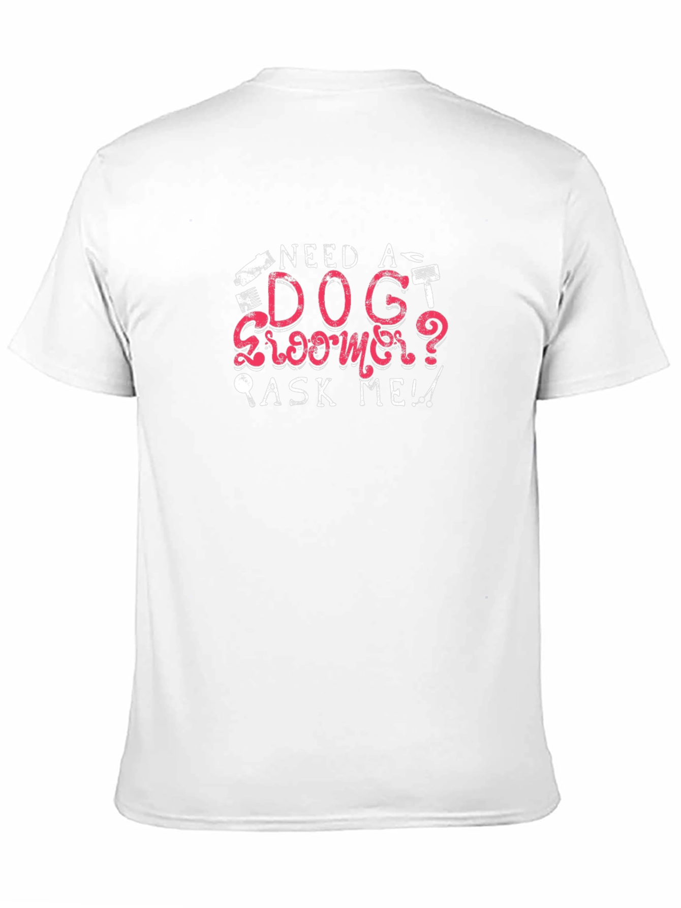 Black Need a Dog Groomer? Men's Black Graphic Tee view 11