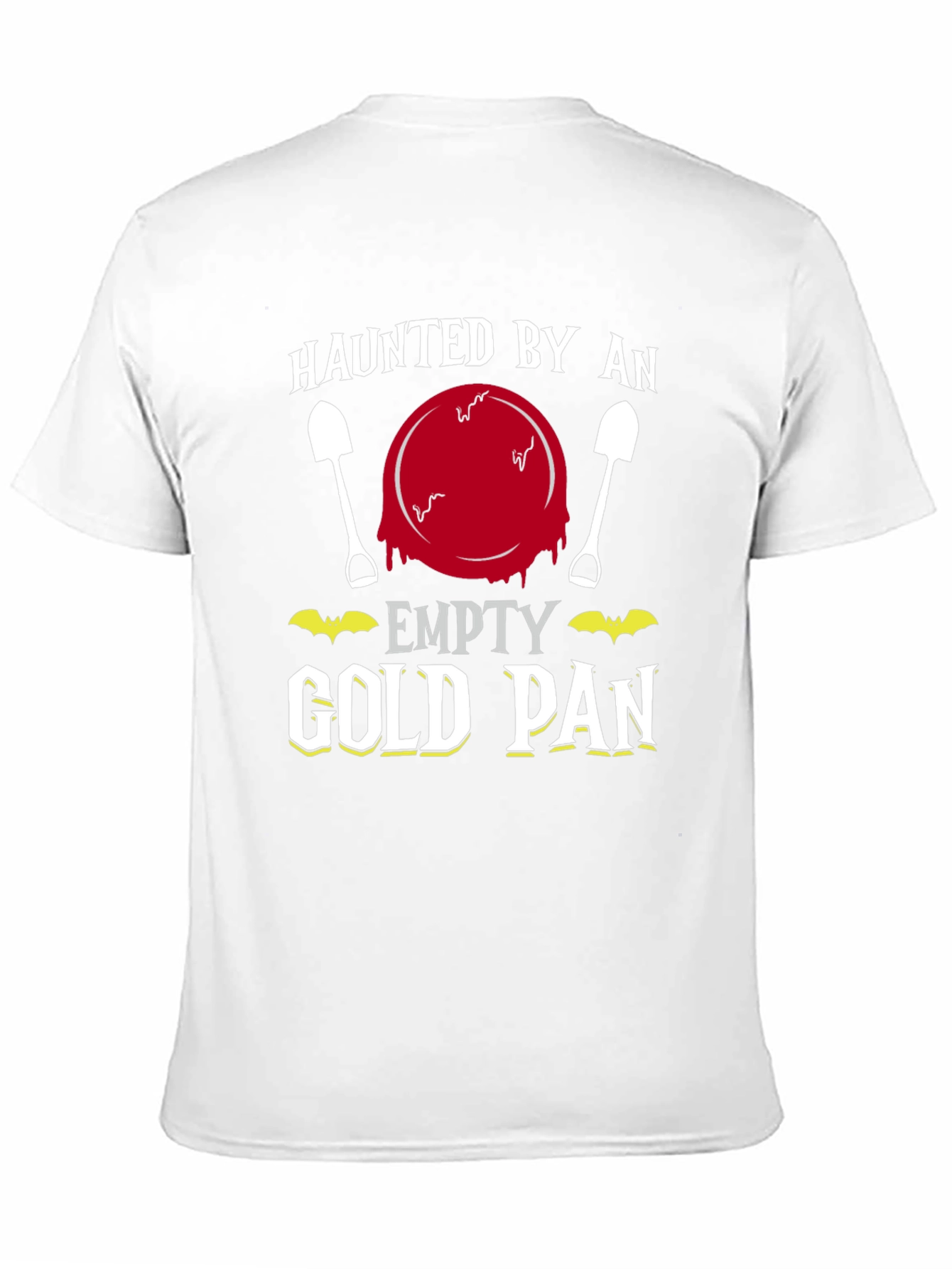 Black Haunted Empty Gold Pan Funny T-Shirt view 11
