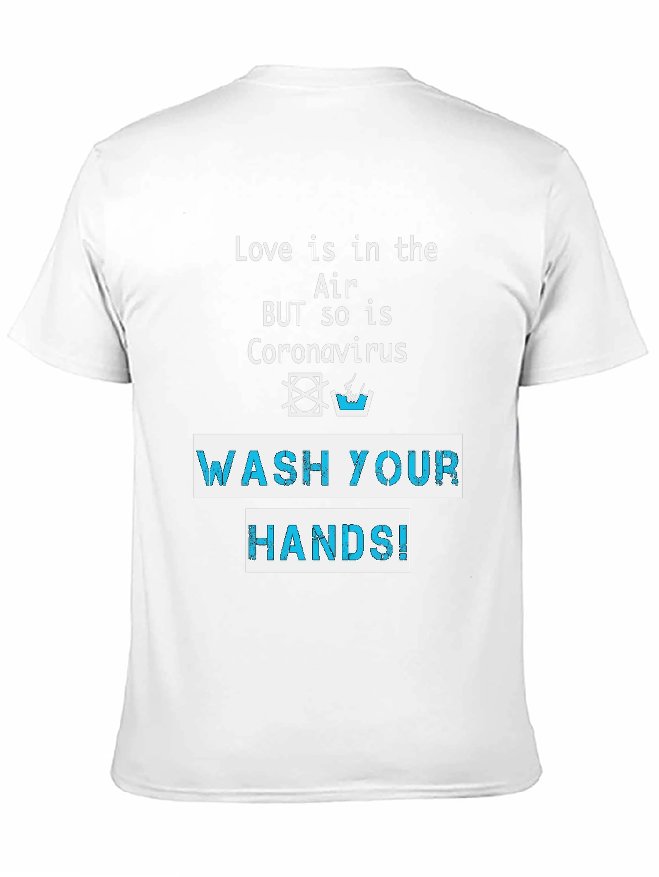 Black Wash Your Hands T-Shirt - Coronavirus Awareness view 11