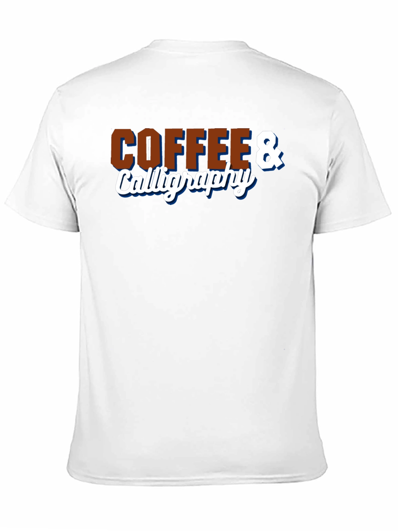 Black Coffee & Calligraphy Graphic T-Shirt view 11