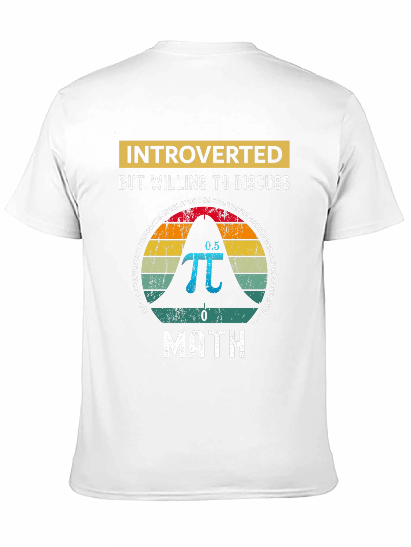 Black Introverted Math T-Shirt view 11