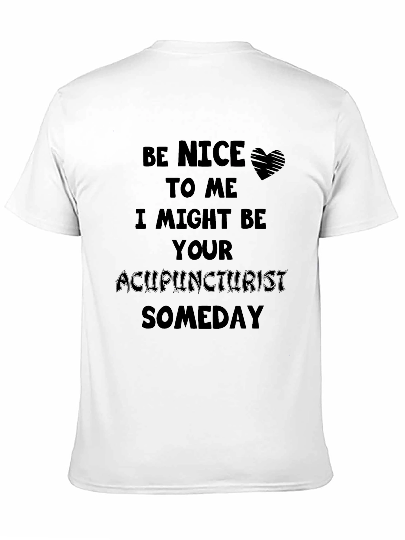 Black Acupuncturist Someday T-Shirt - Black view 11