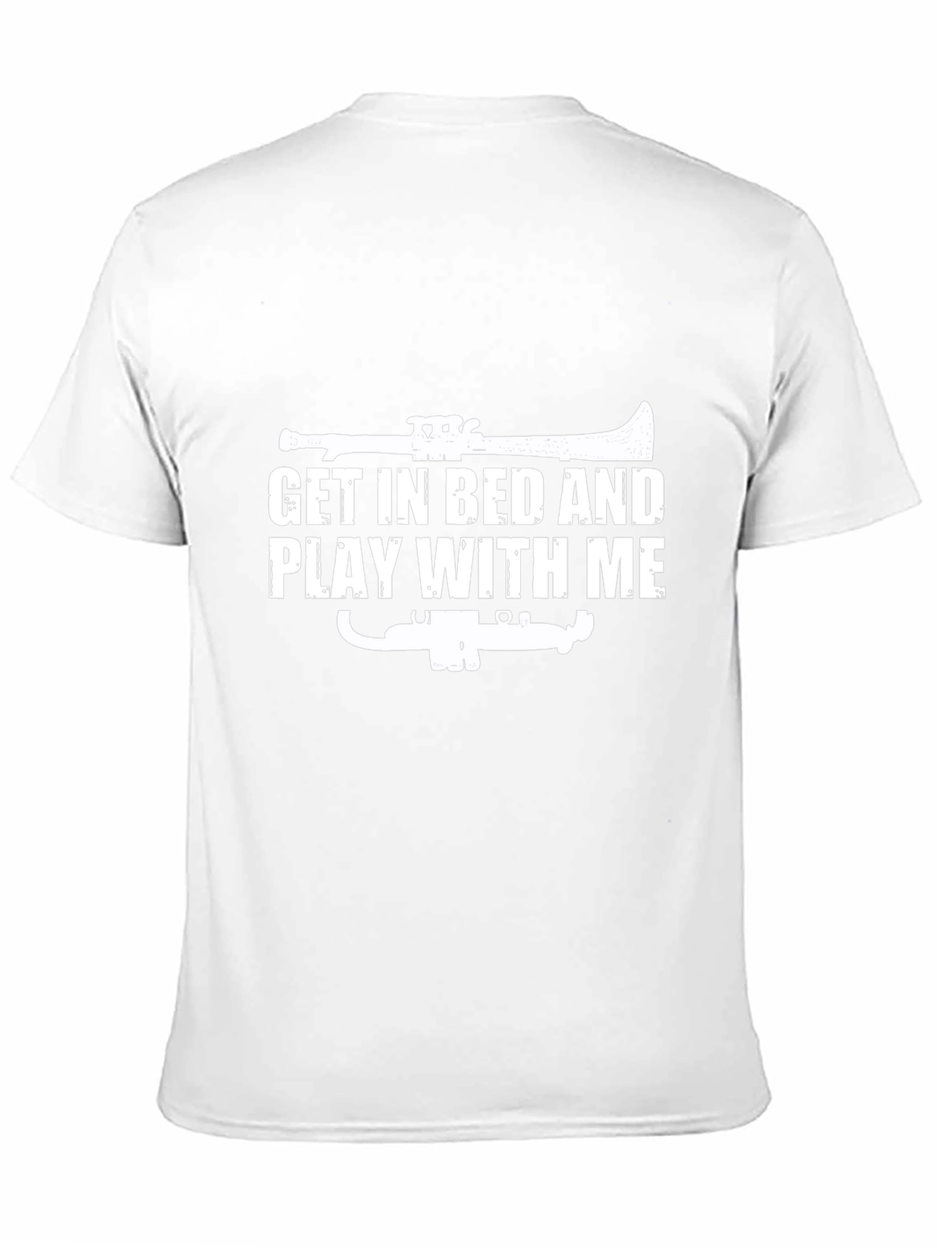 Black Get in Bed Play With Me T-Shirt view 11