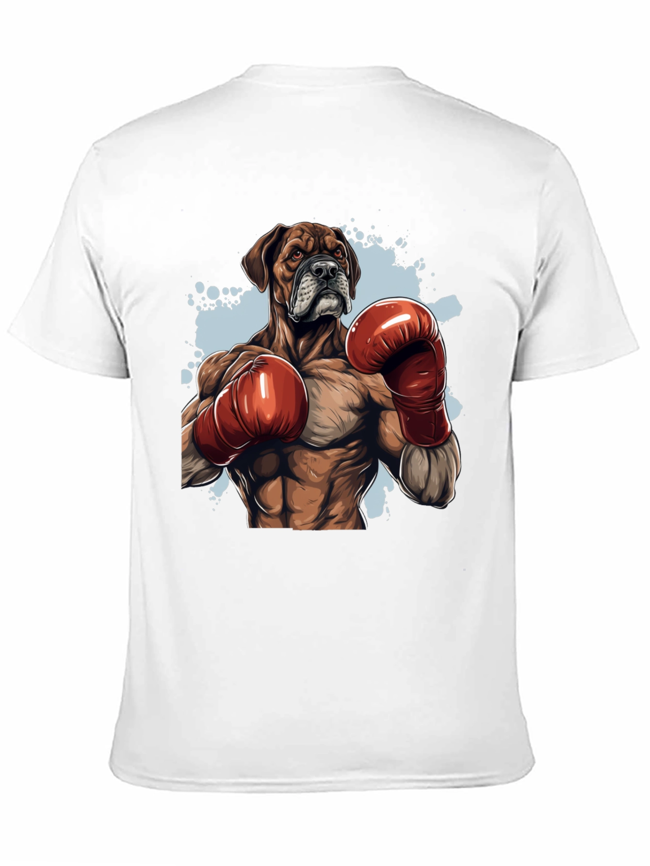 Black Boxer Dog Boxing T-Shirt - Unique Graphic Tee view 11