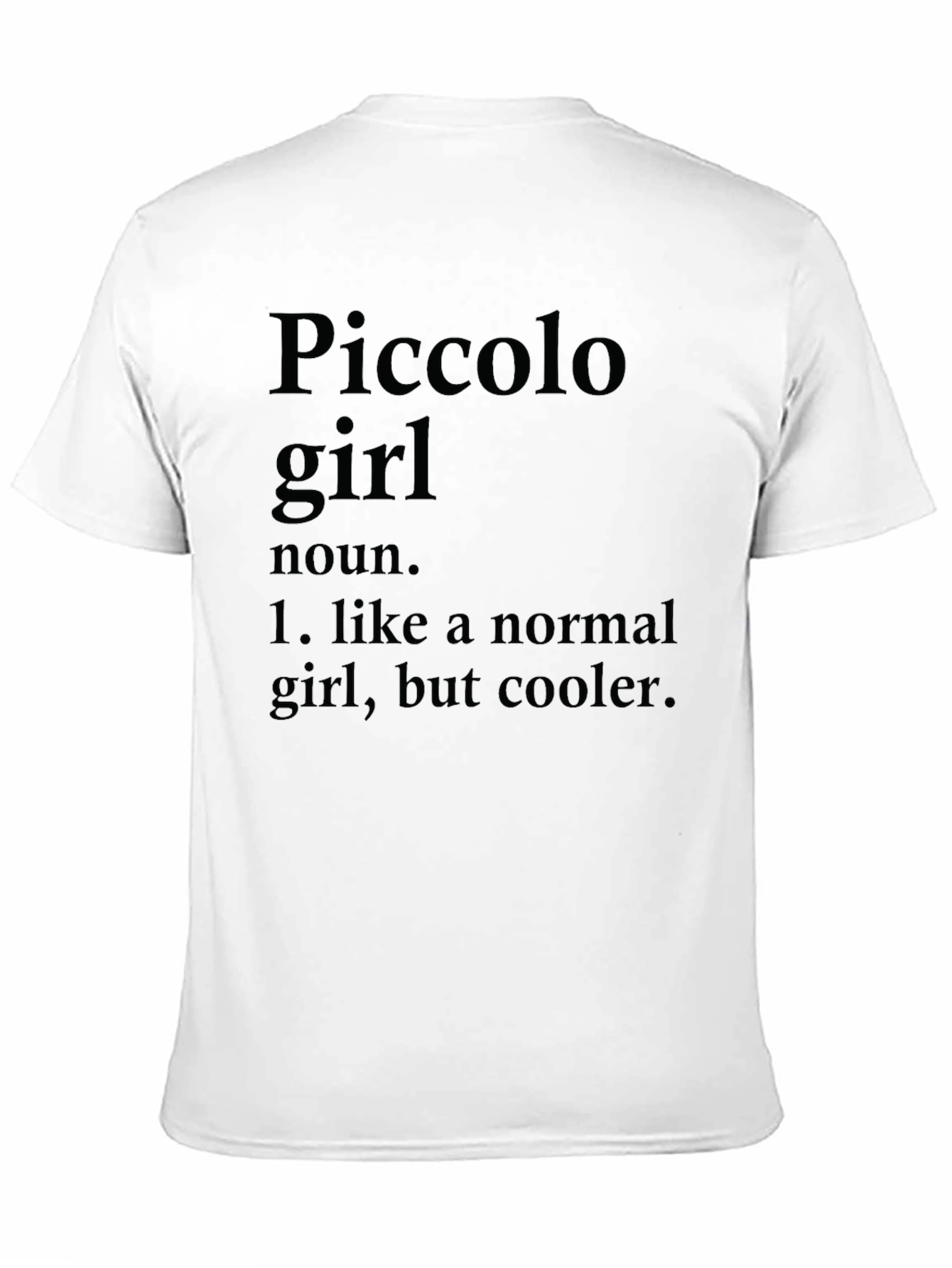 Black Cool Piccolo Girl T-Shirt - Unique Definition Tee view 11