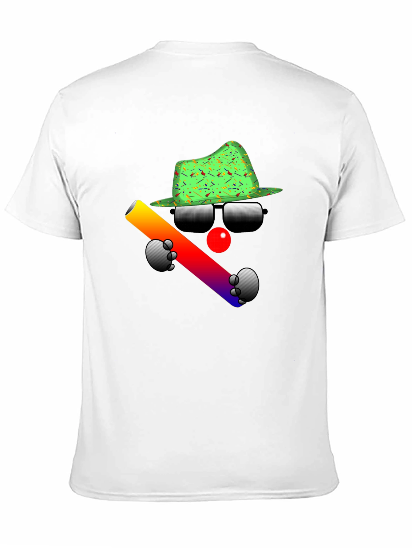 Black Cool Clown Graphic Black T-Shirt view 11