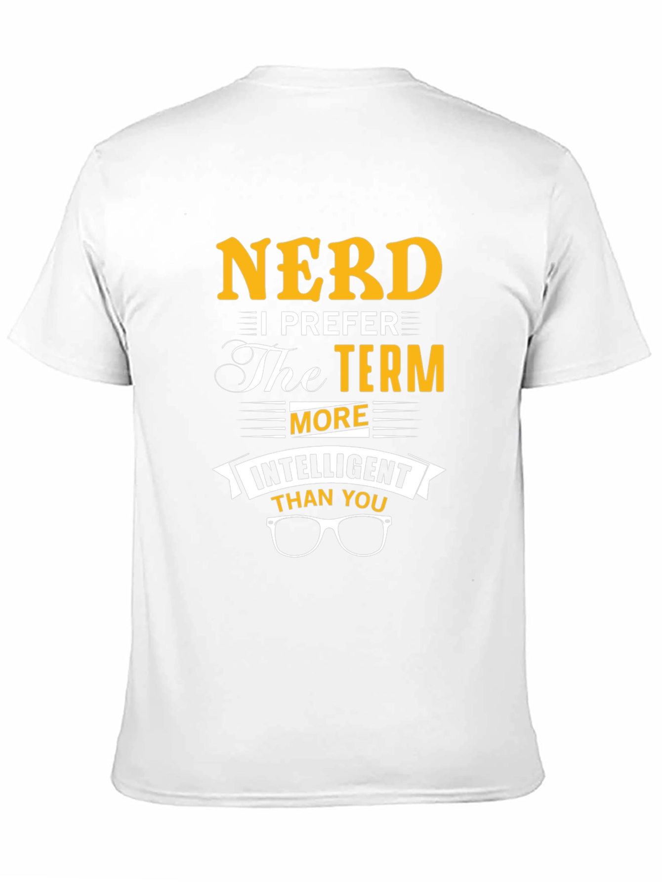 Black Nerd T-Shirt - Intelligent Than You Funny Slogan Tee view 11