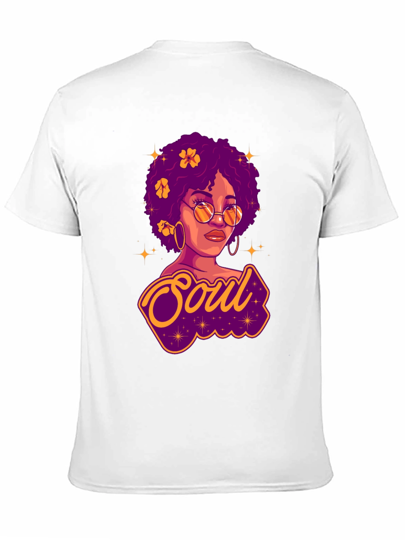 Black Soul Woman Graphic Print T-Shirt view 11