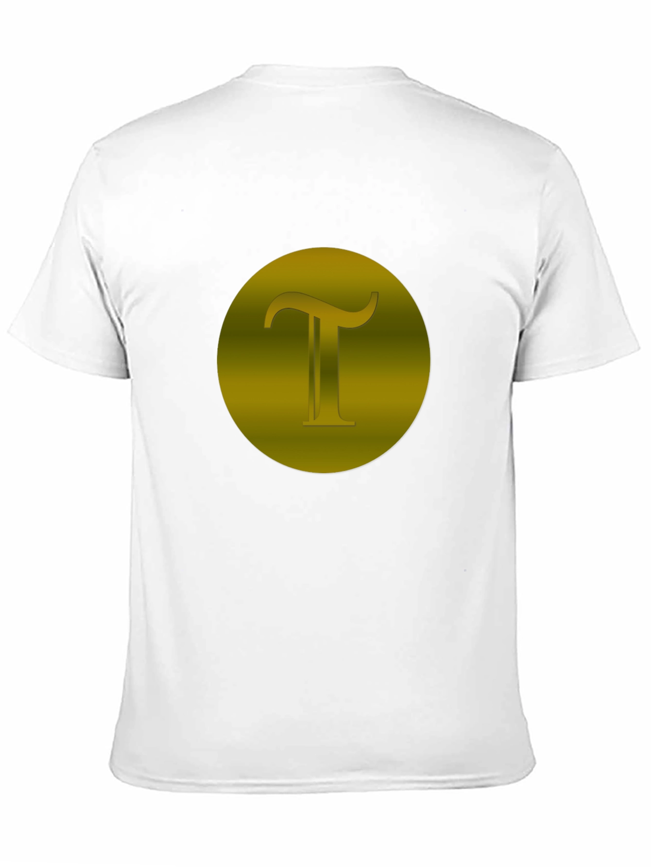 Black Modern Black T-Shirt with Gold Pi Symbol view 11