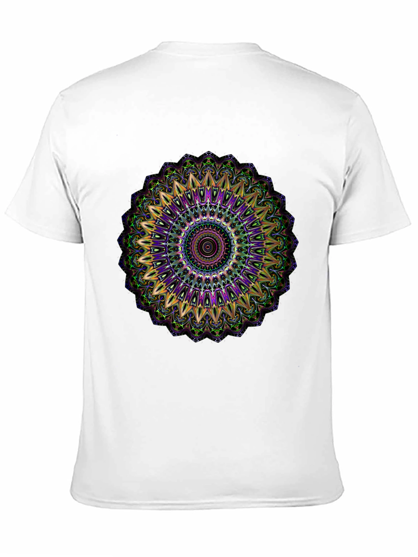 Black Mandala Graphic Tee - Black Cotton Blend view 11