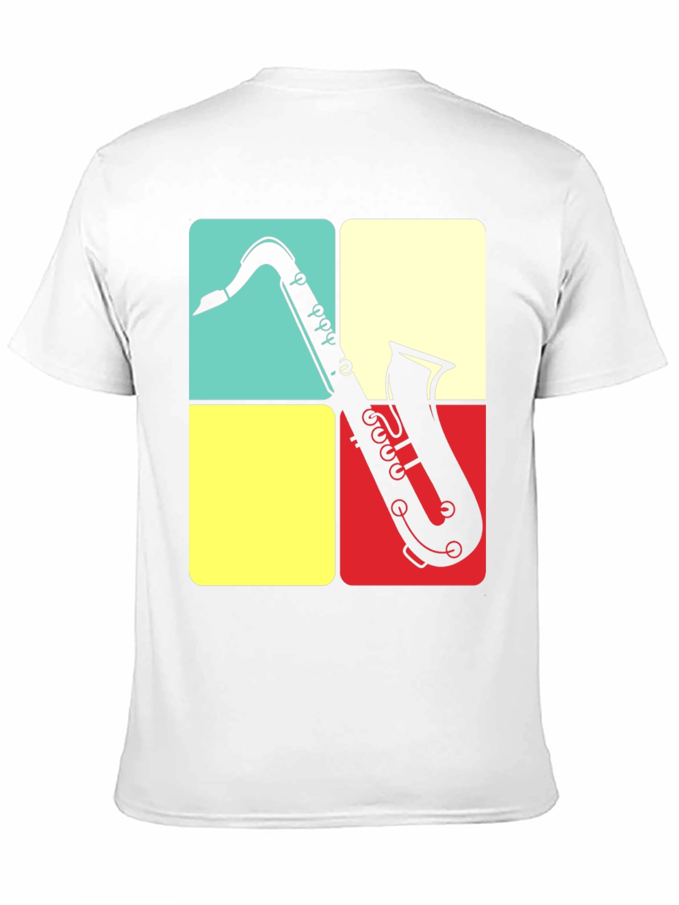 Black Saxophone Graphic Tee | Retro Musical Shirt view 11