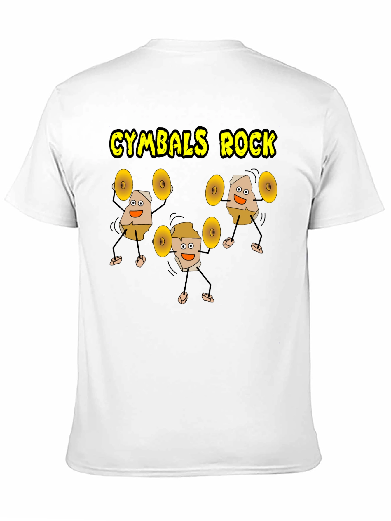 Black Cymbals Rock T-Shirt, Funny Drummer Tee view 11