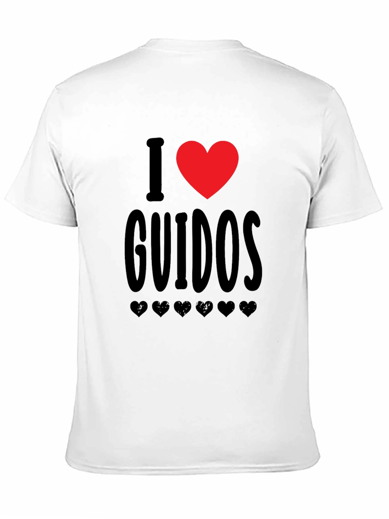Black I Love Guidos T-Shirt - Funny Novelty Tee view 11