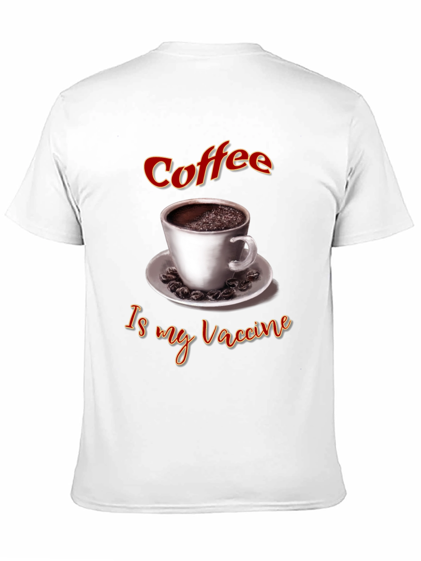 Black Coffee Is My Vaccine T-Shirt view 11