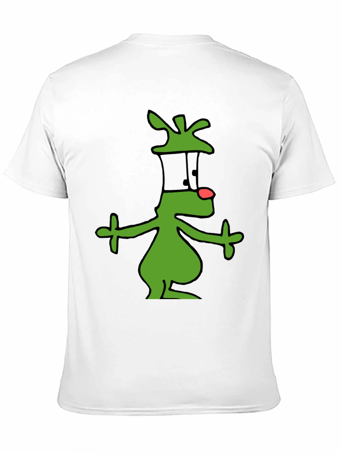 Black Cartoon Alien Graphic Black T-Shirt view 11