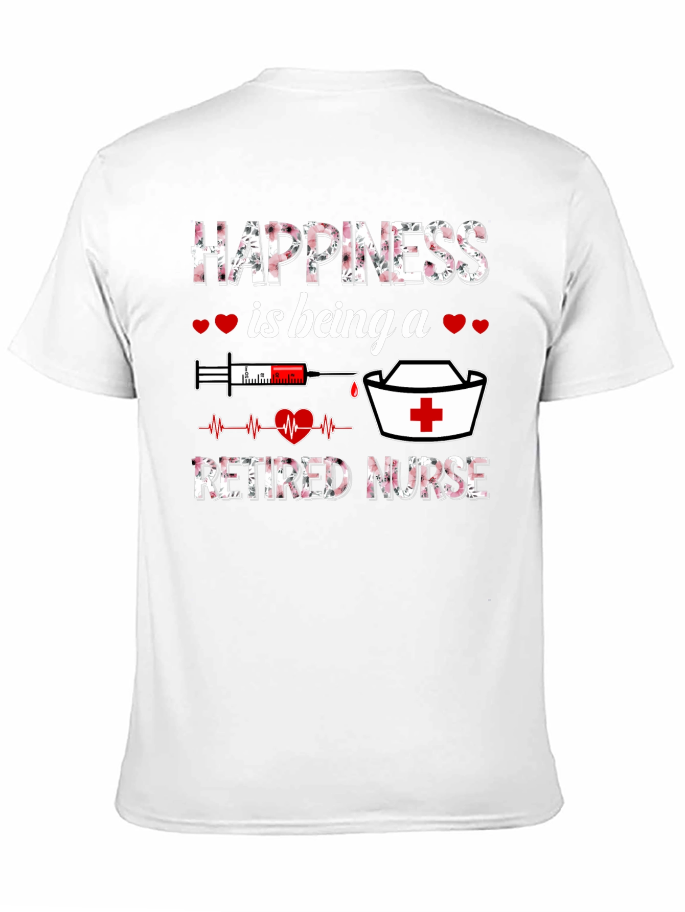 Black Happiness Is Being a Retired Nurse T-Shirt view 11