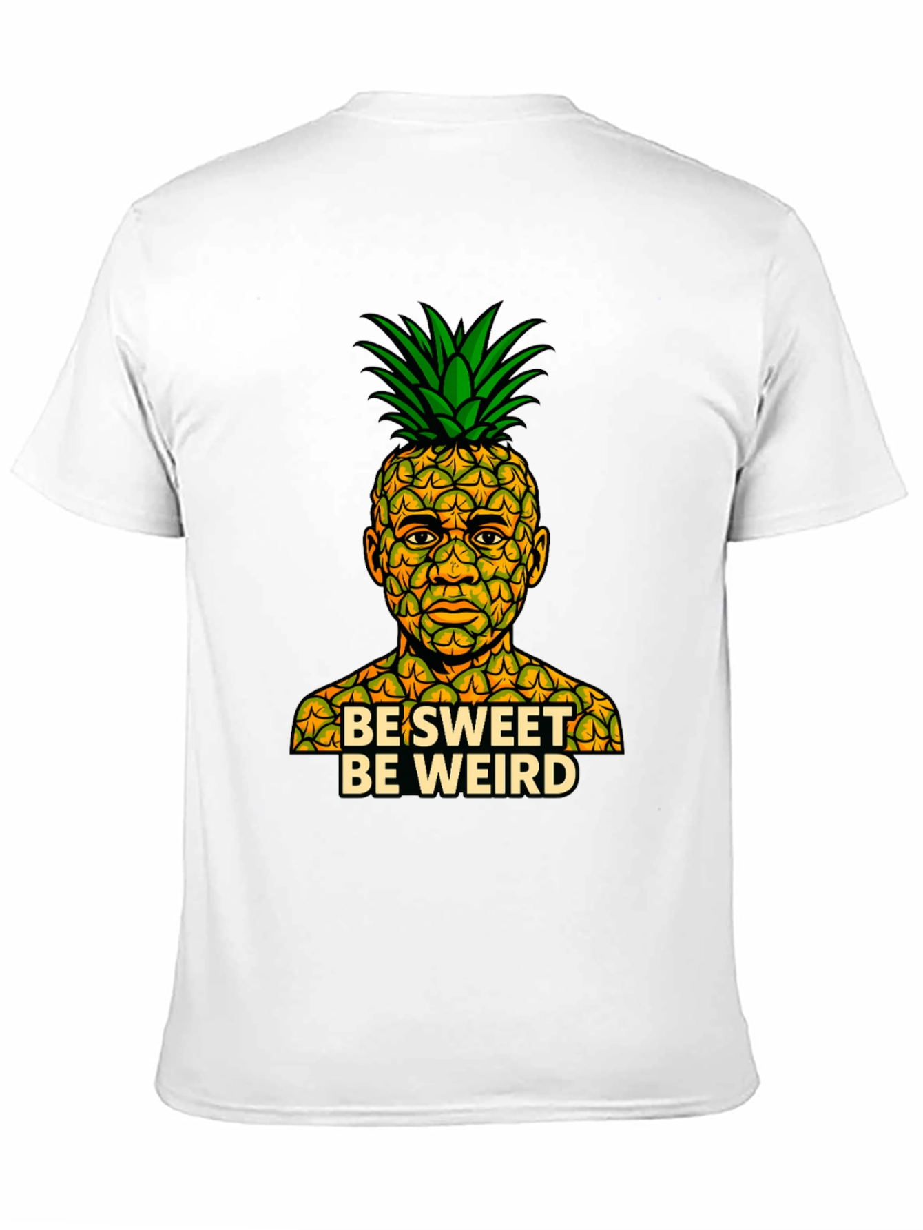 Black Be Sweet Be Weird Pineapple Graphic T-Shirt view 11