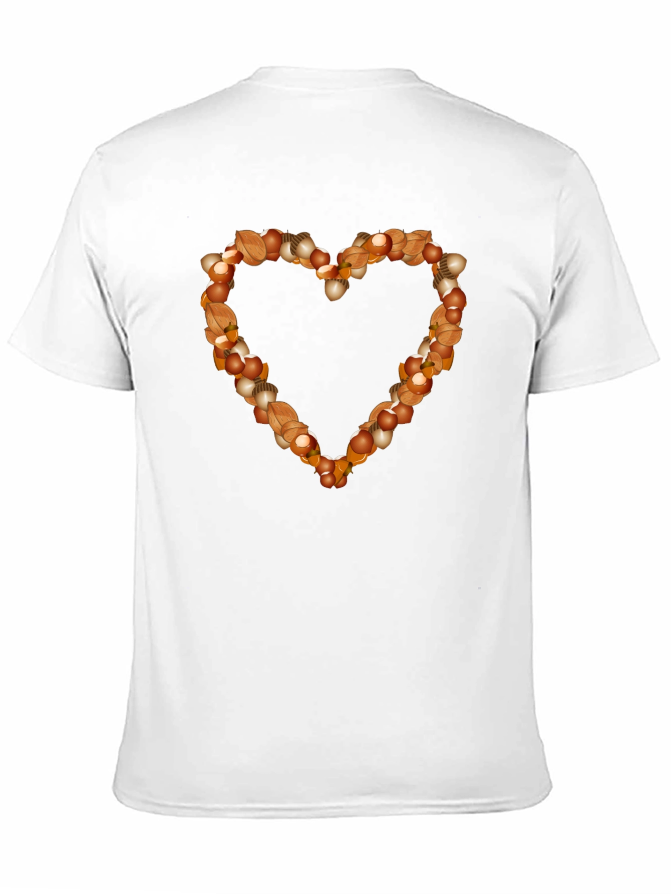 Black Nutty Heart Graphic Tee - Black Cotton Casual Shirt view 11