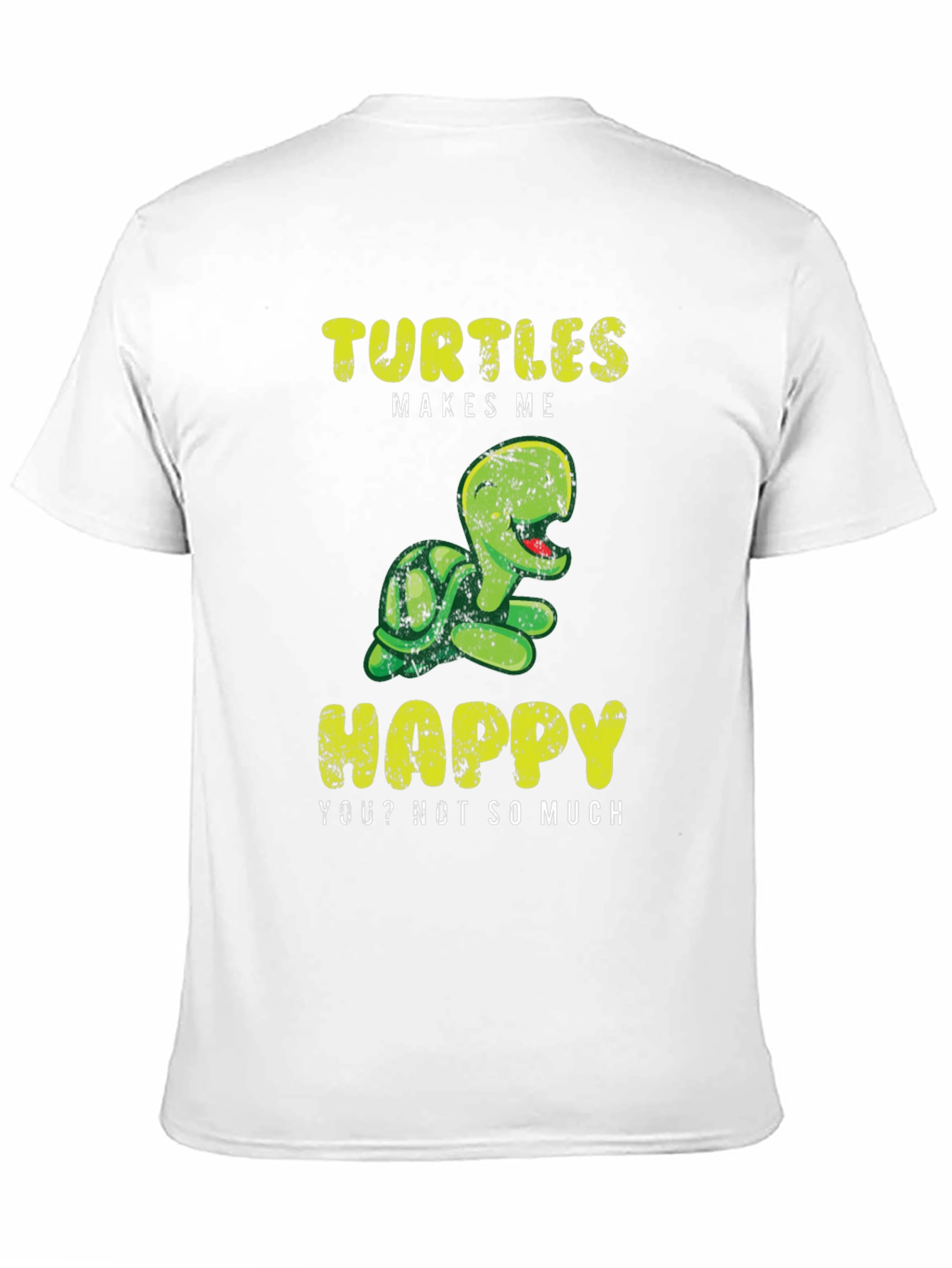 Black Turtles Make Me Happy T-Shirt view 11