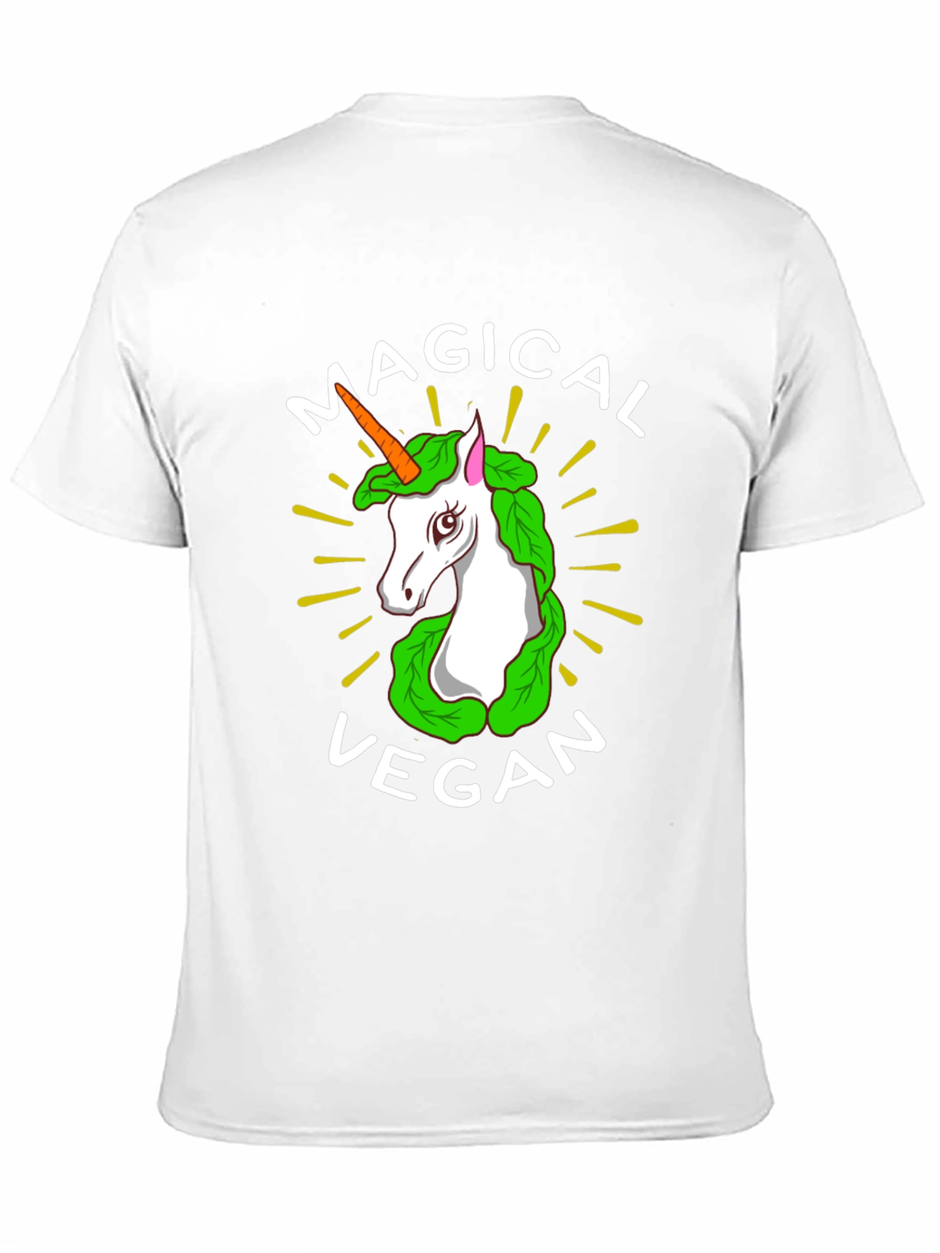 Black Magical Vegan Unicorn T-Shirt view 11