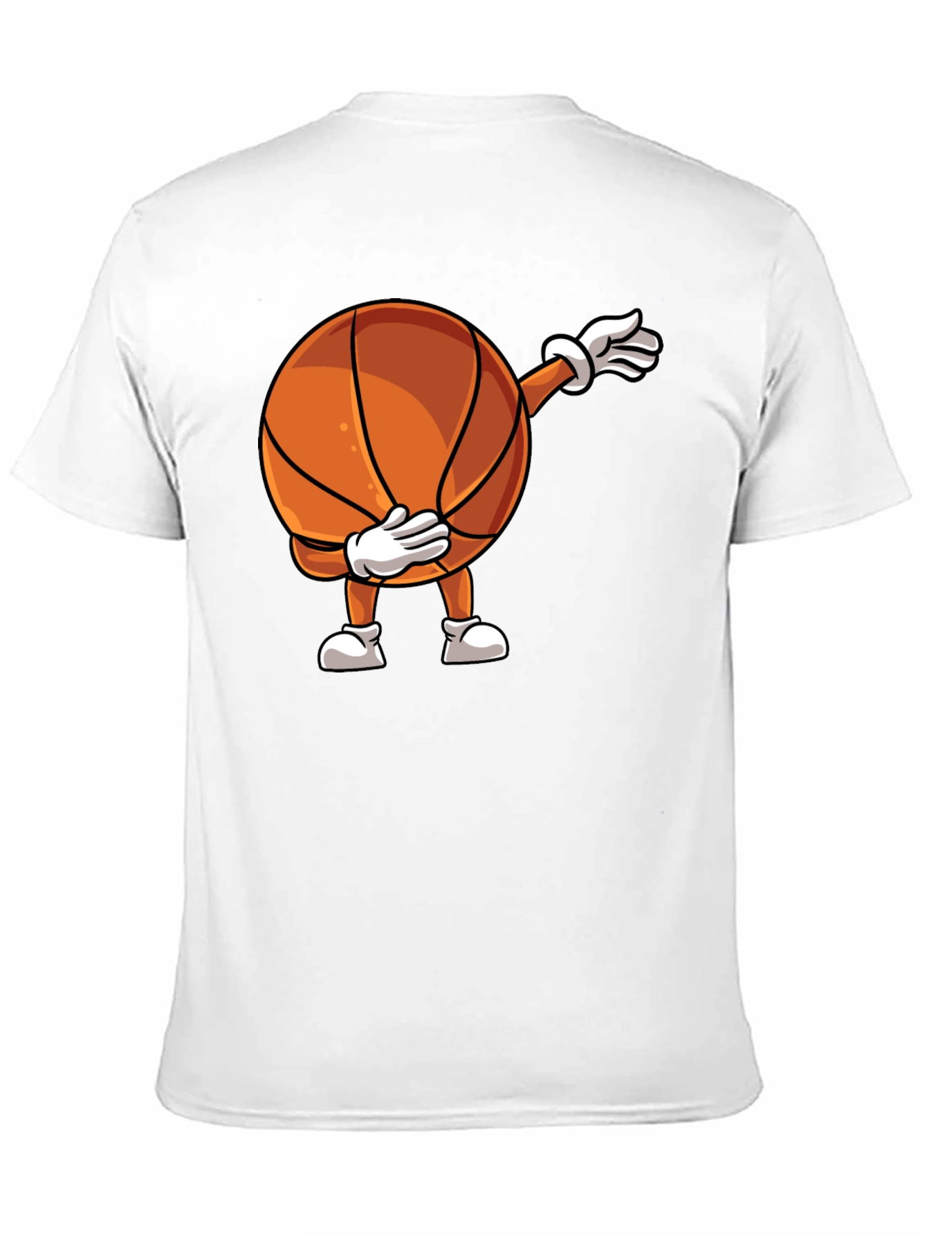 Black Dabbing Basketball Graphic T-Shirt view 11