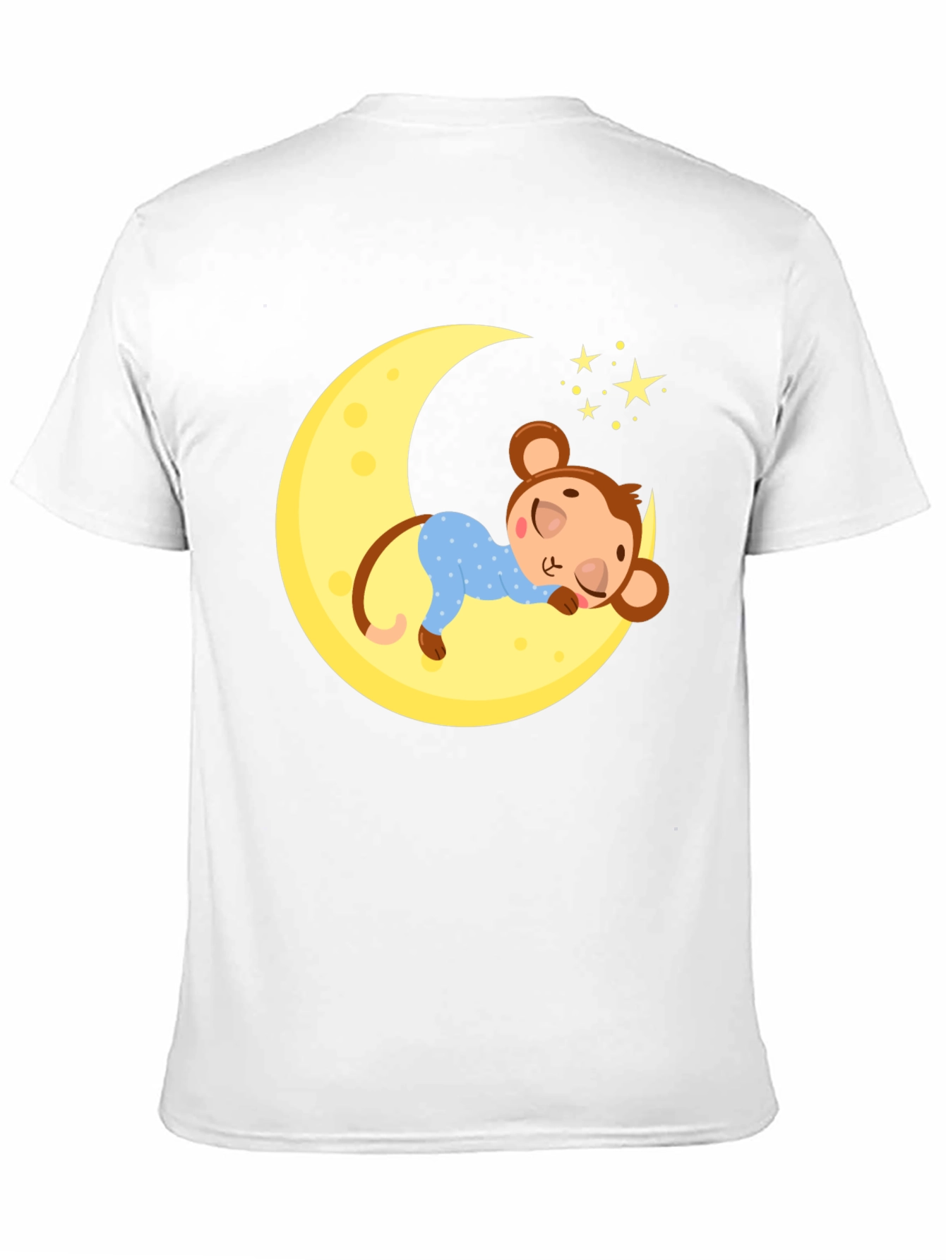 Black Sleepy Monkey Moon Graphic Tee view 11