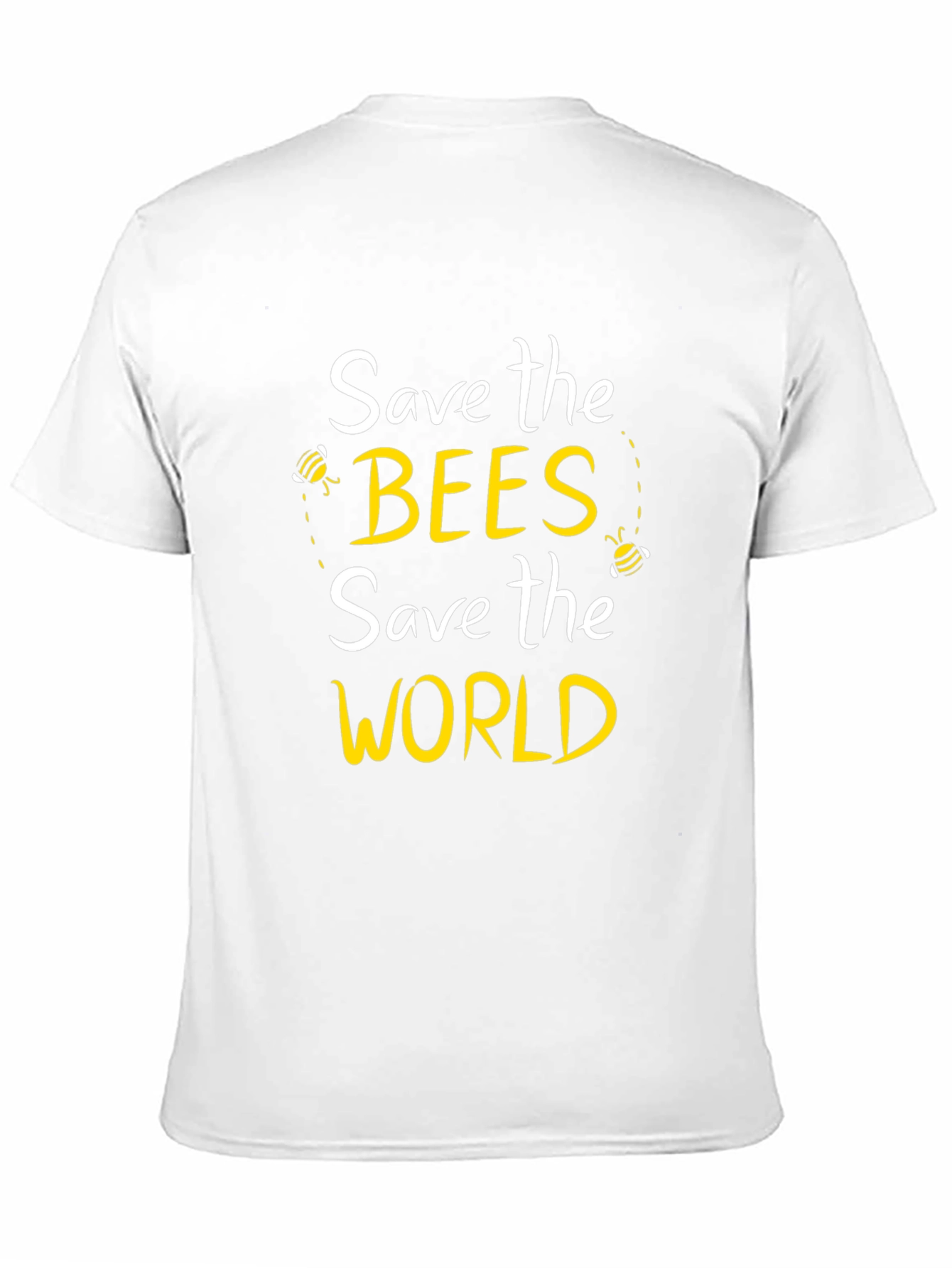 Black Save the Bees Graphic T-Shirt view 11