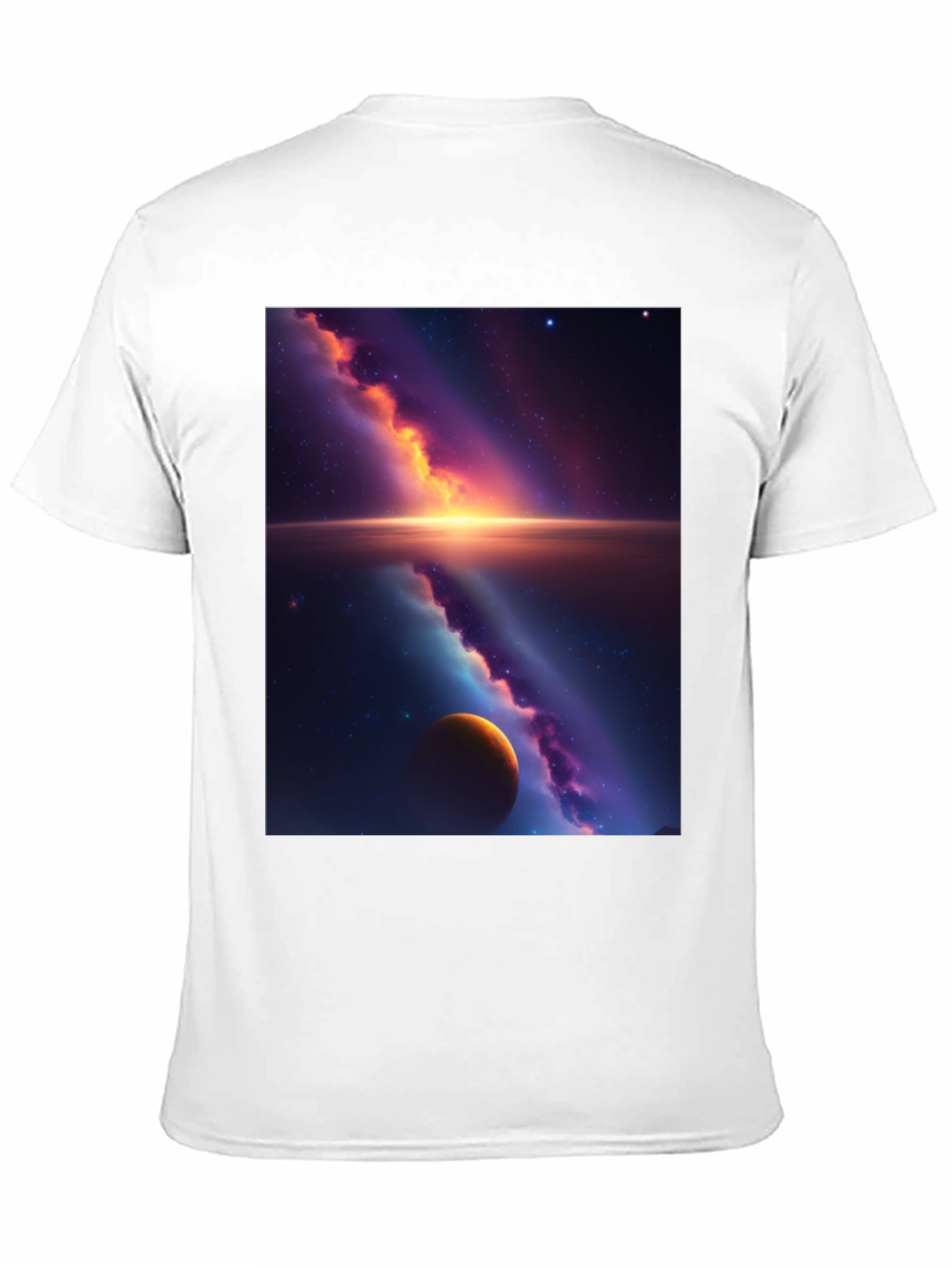 Black Galaxy Graphic Tee - Black Cotton Blend view 11